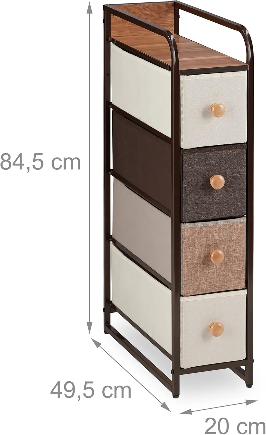 Schubladenschrank Stofffächer