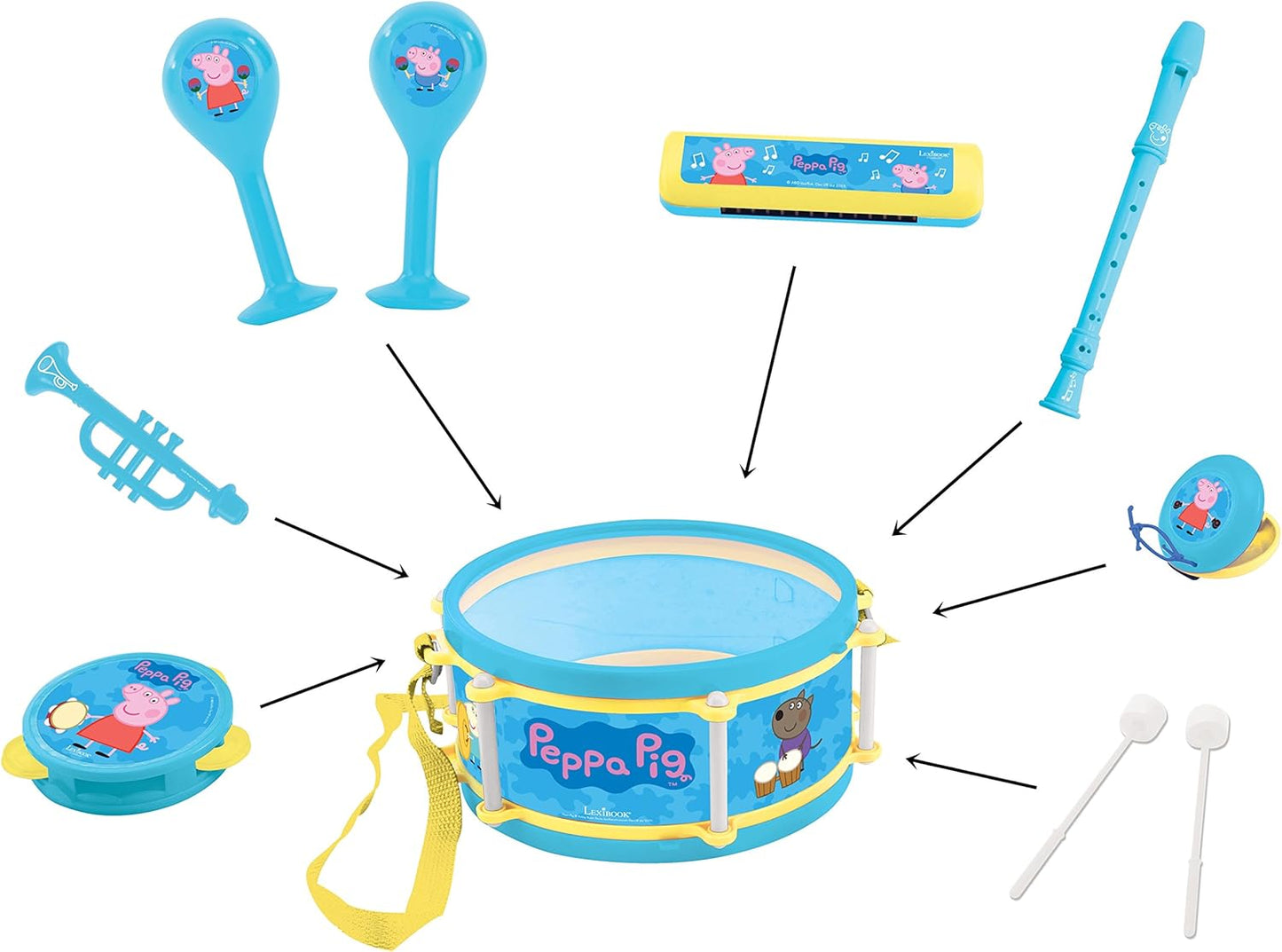 Peppa Wuz Musikset - 7 Teilig, Peppa Pig