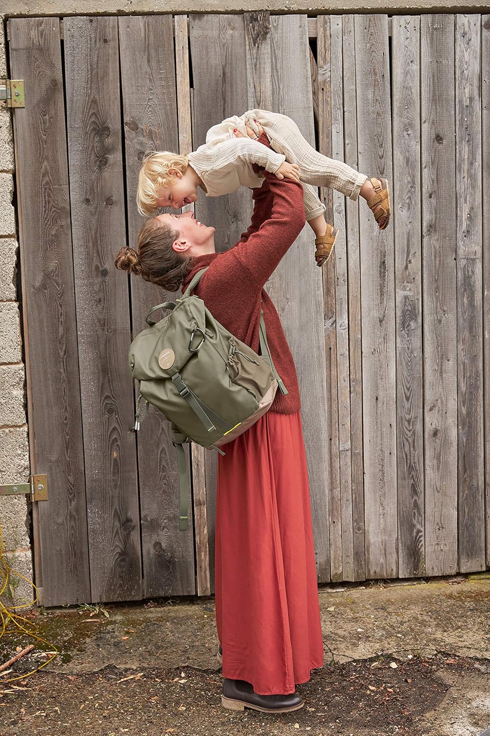 Outdoor Wickelrucksack, Olive
