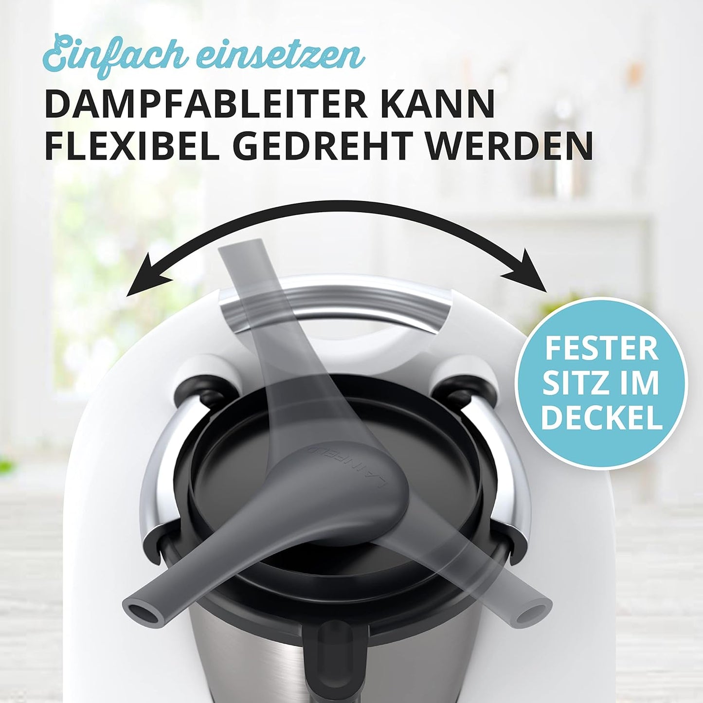 Dampfumleiter für Thermomix TM5/TM6, Für Tm5/6 - Anthrazit