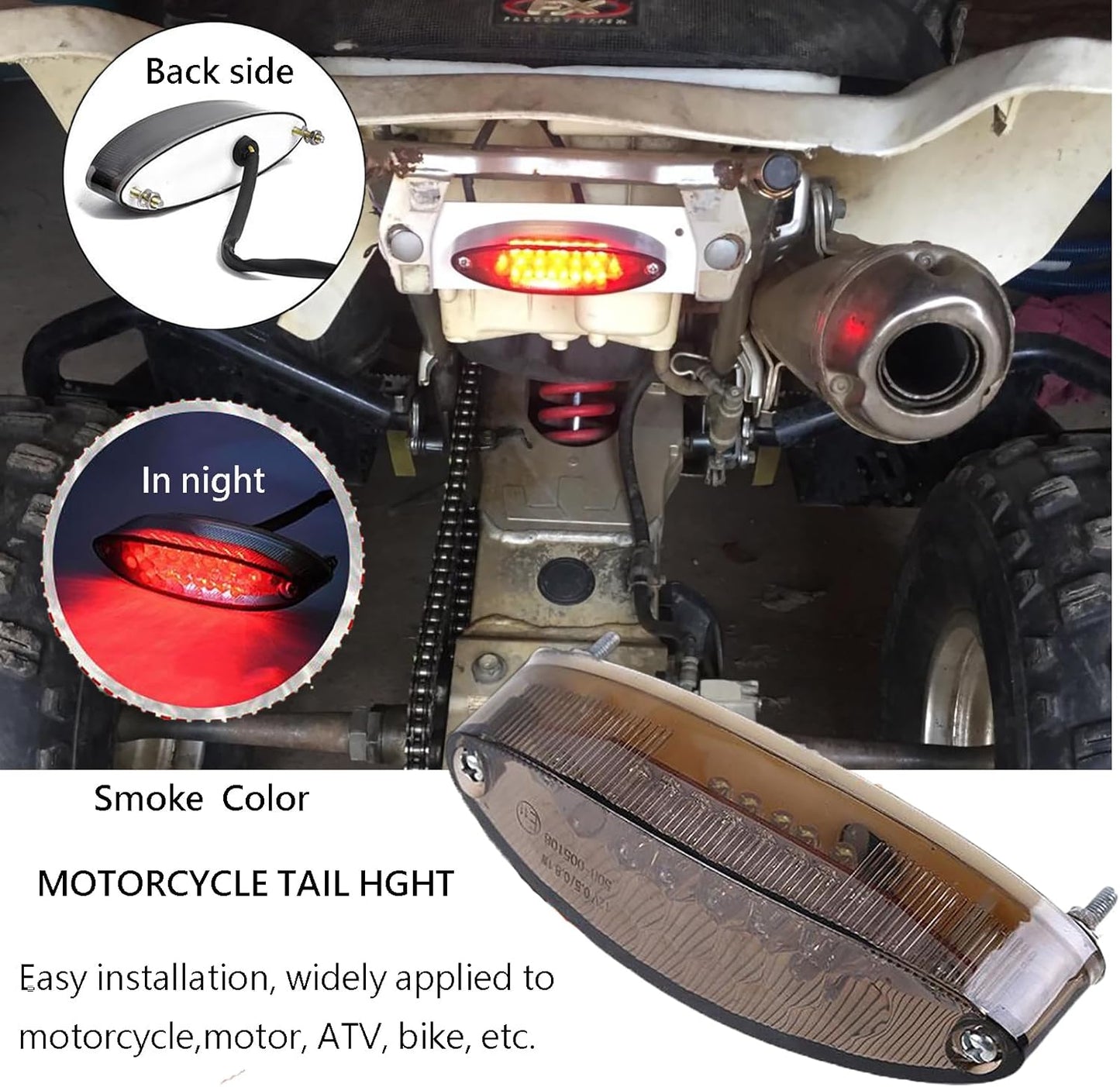 28 LED Motorrad Rücklicht MT77