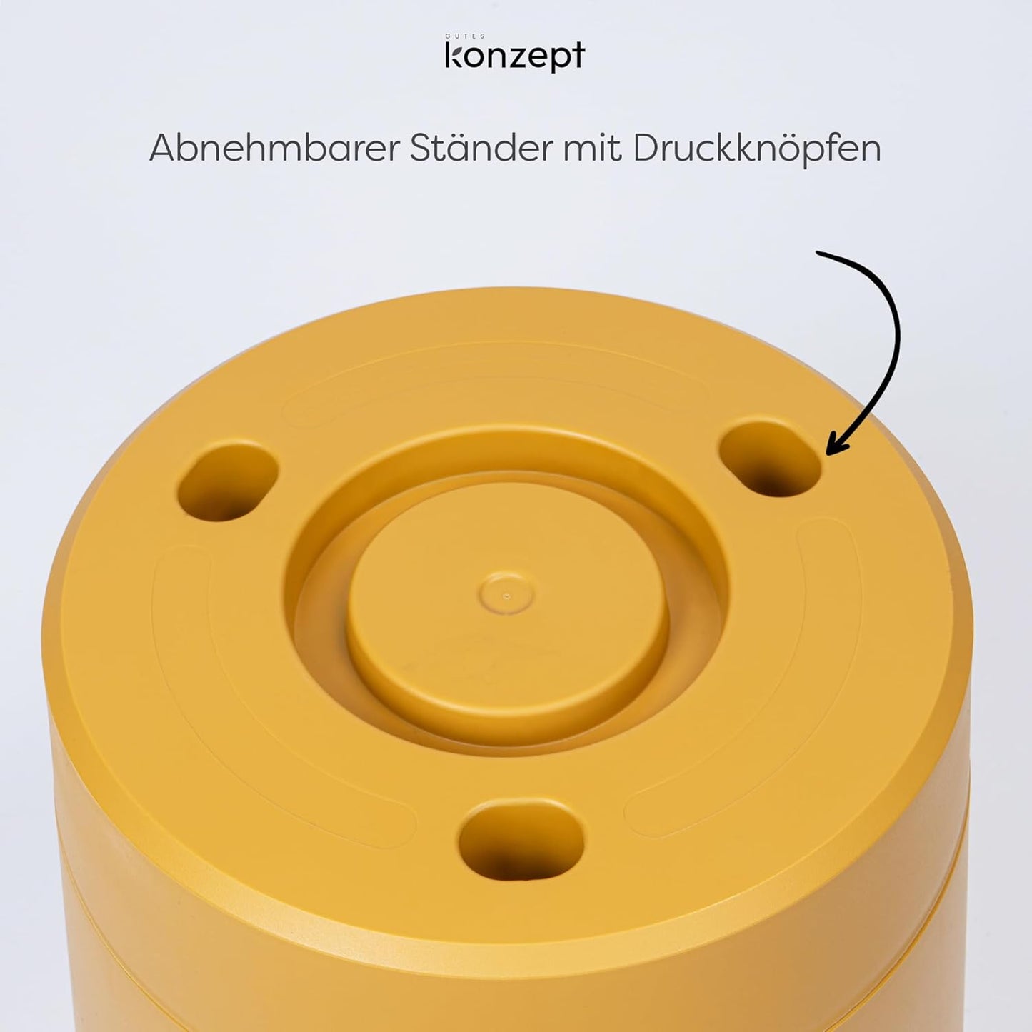 Grosser Blumentopf, Gelb 38 cm
