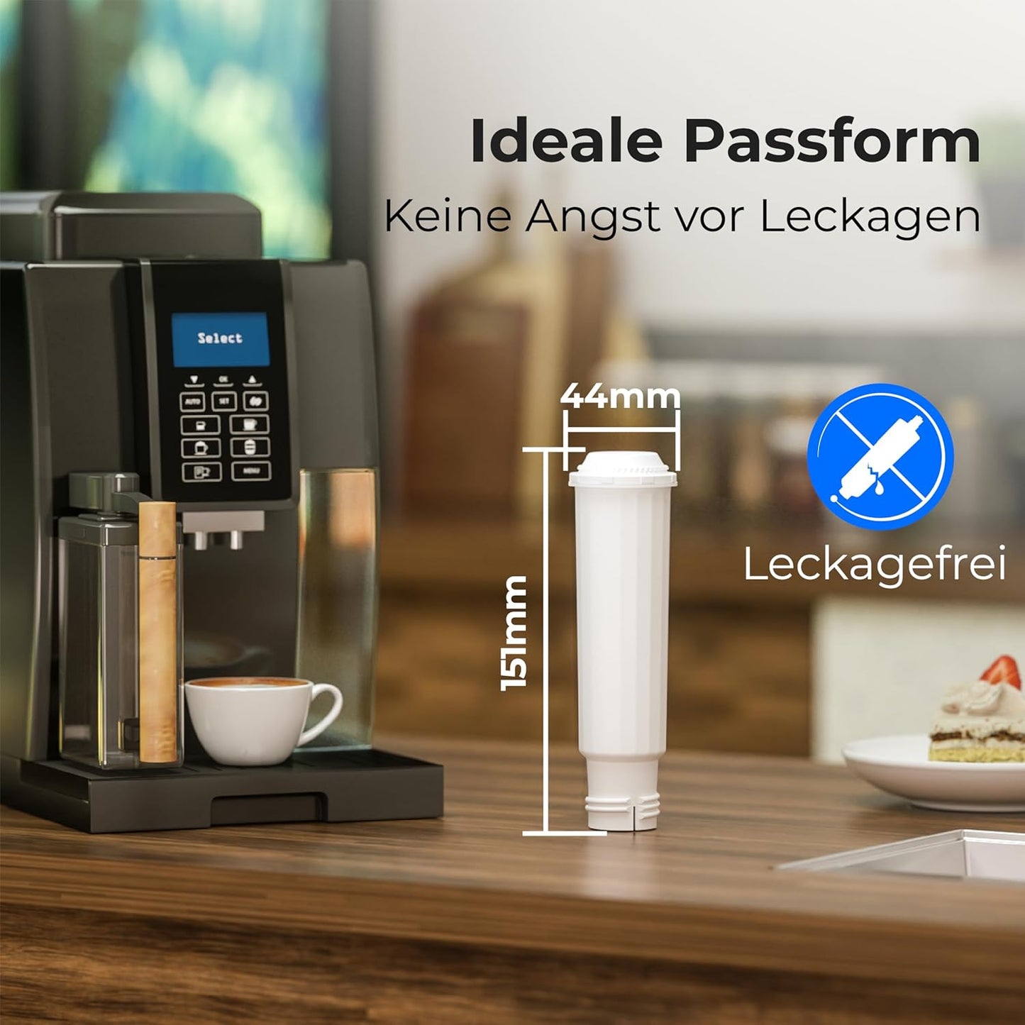 6 x Kaffeewasserfilter Ersatzpatronen, 6 Stück (1er Pack)