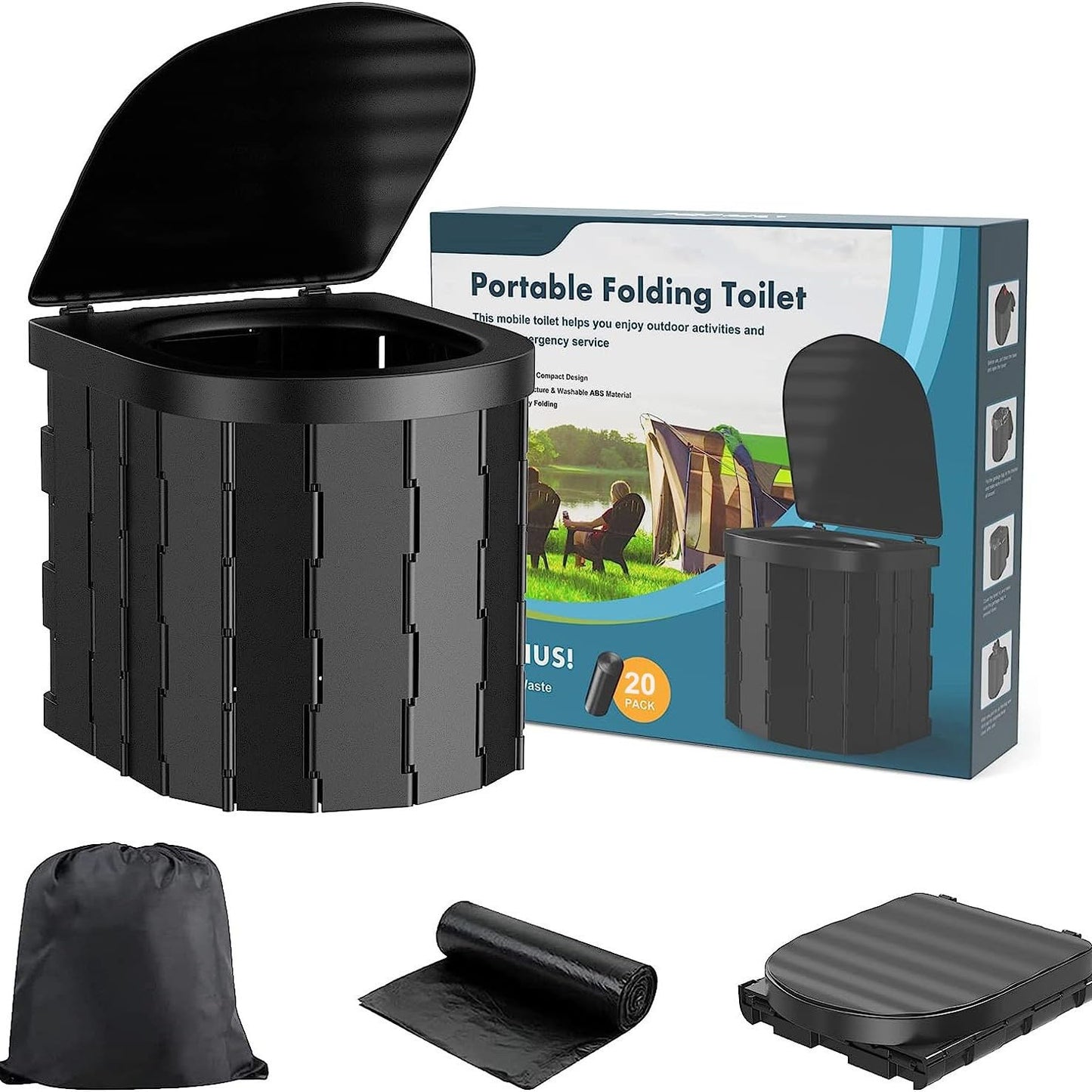 Faltbare Camping-Toilette