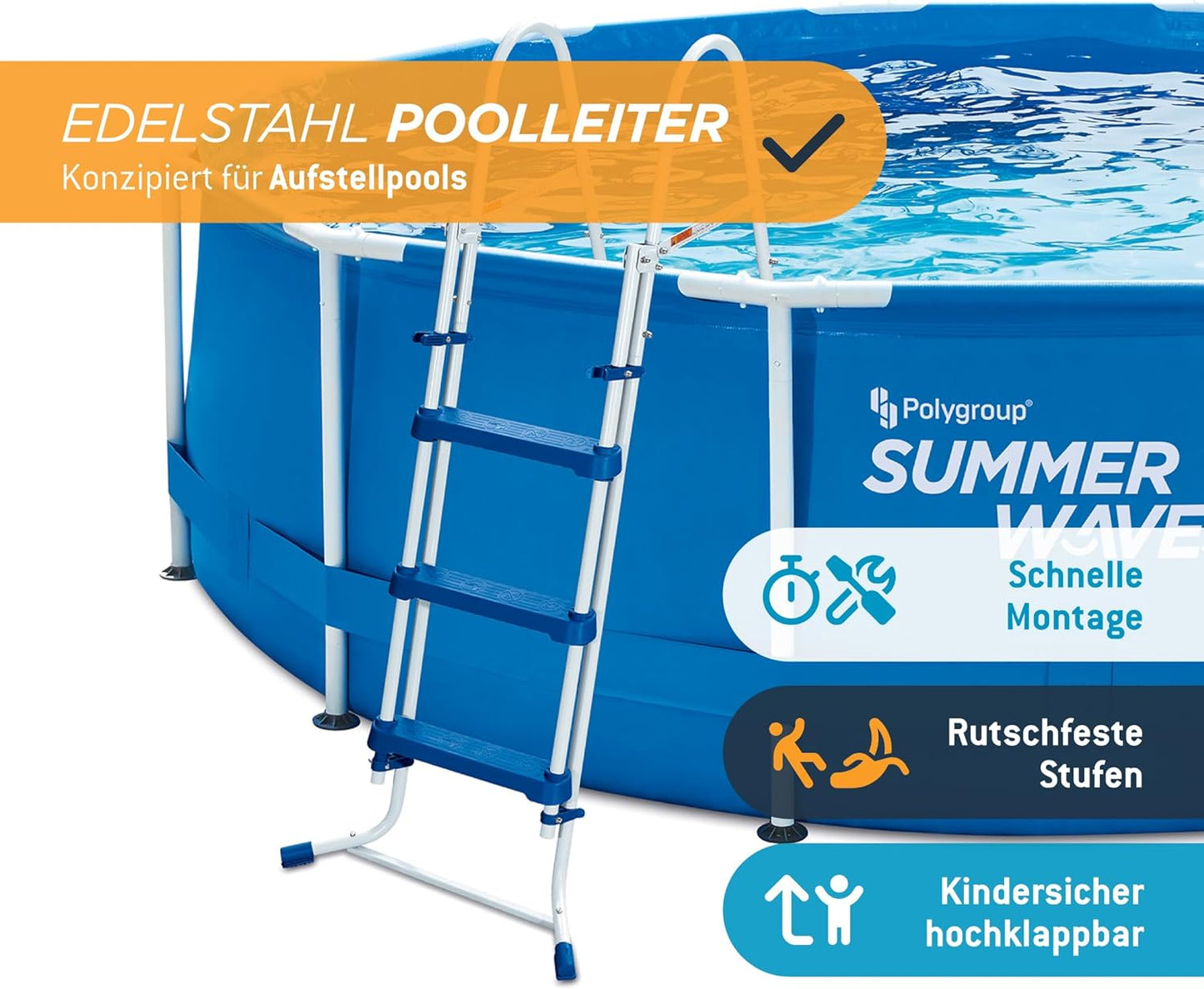 Poolleiter, 91 cm