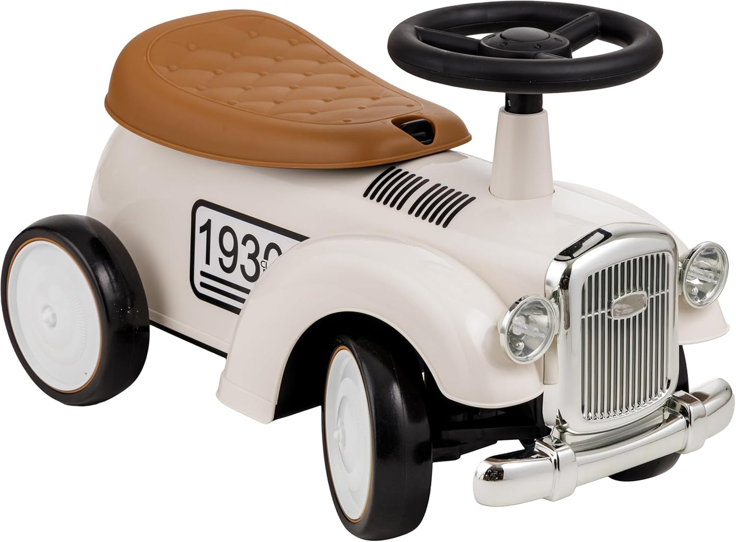 Vintage Rutschfahrzeug für Kinder (12-36 Monate), Weiß