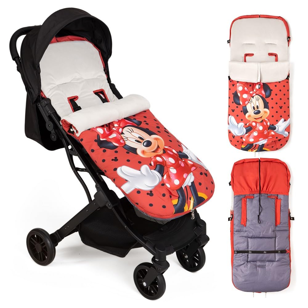 Universal Winter-Fusssack für Kinderwagen, Minnie Topos