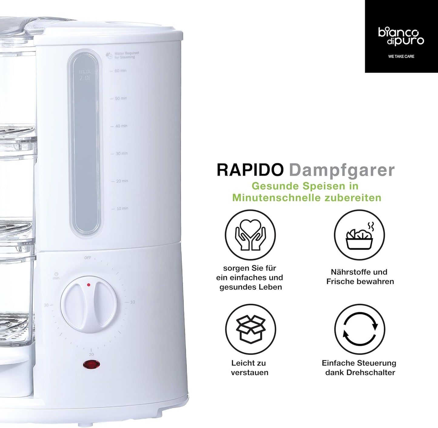 Dampfgarer Rapido mit STRIX-Technologie