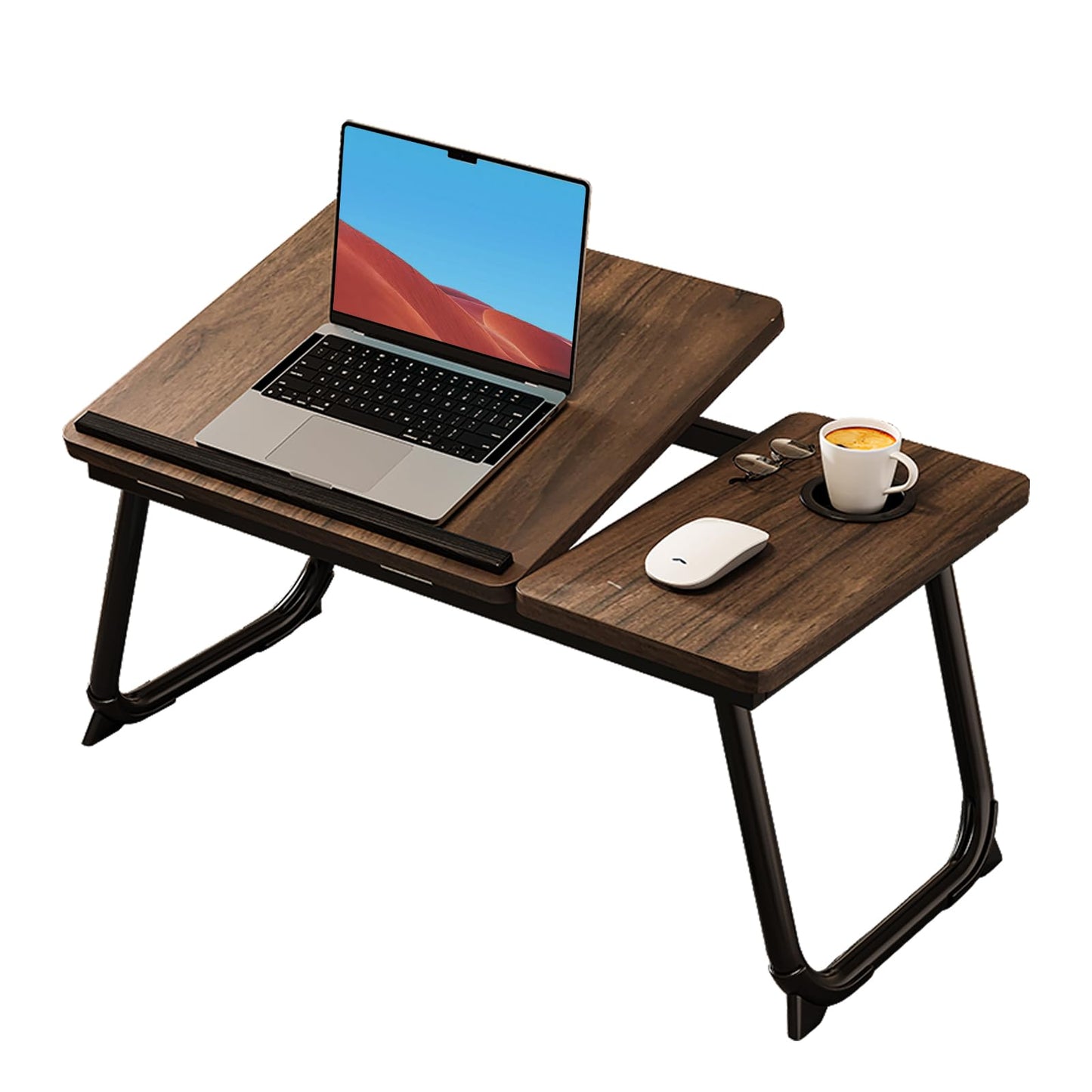 Klappbarer Laptoptisch, Braun