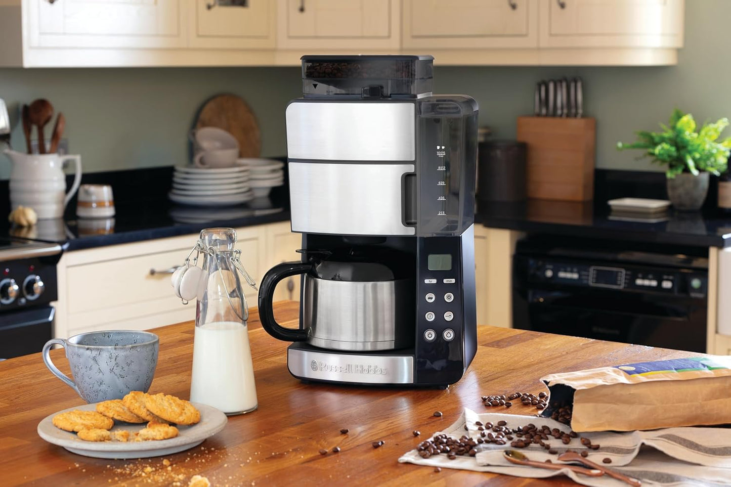 Kaffeemaschine mit Mahlwerk und Timer