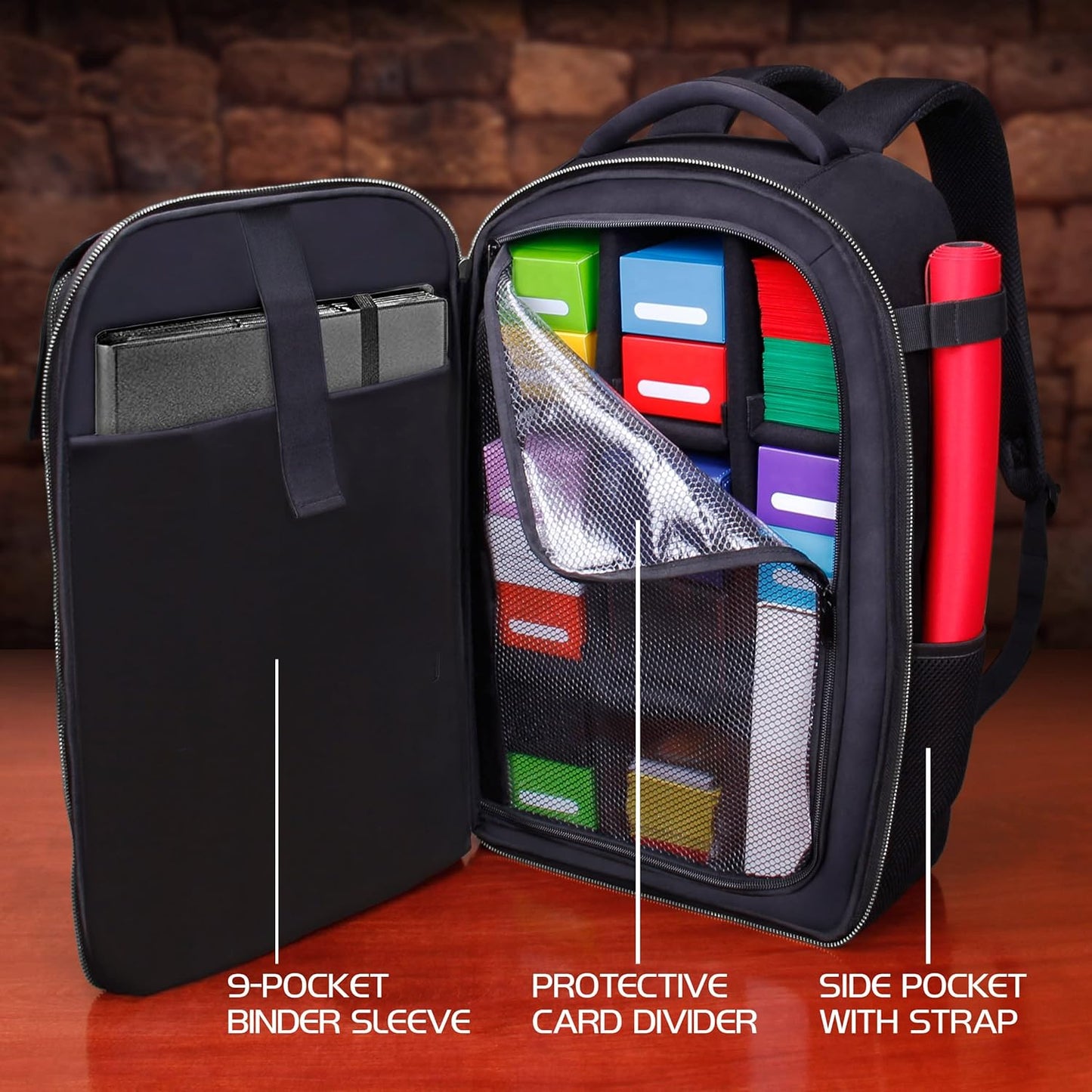 Tabletop Collector's Edition Card Storage Backpack, Drachen Schwarz
