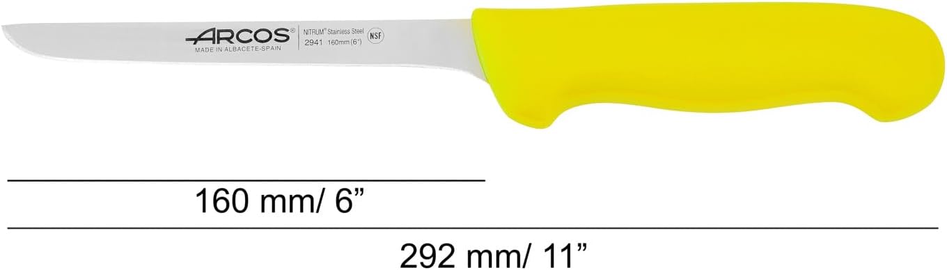 Ausbeinmesser, 160 mm Gelb