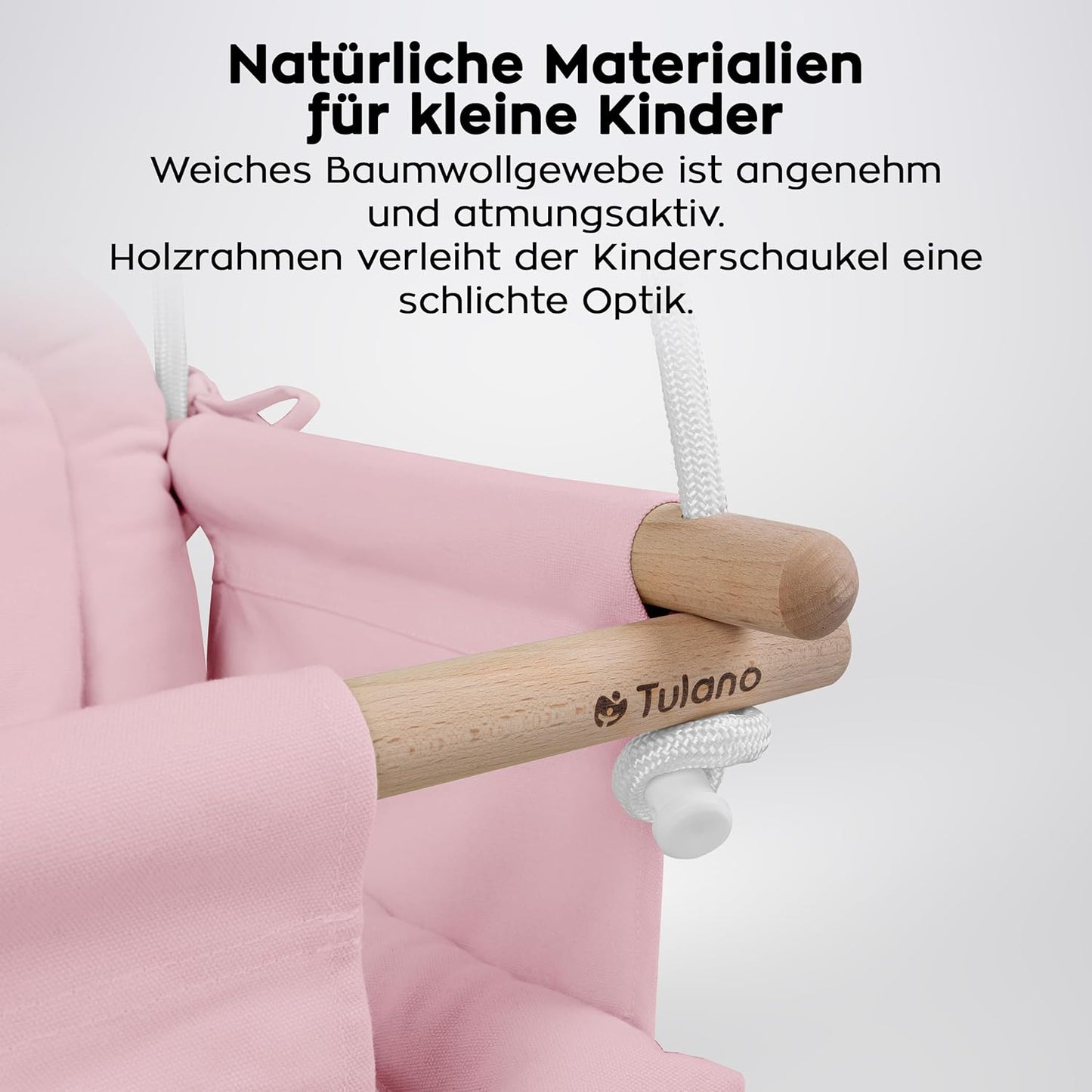 Babyschaukel Hop 30 mit Sicherheitsgurt, Rosa