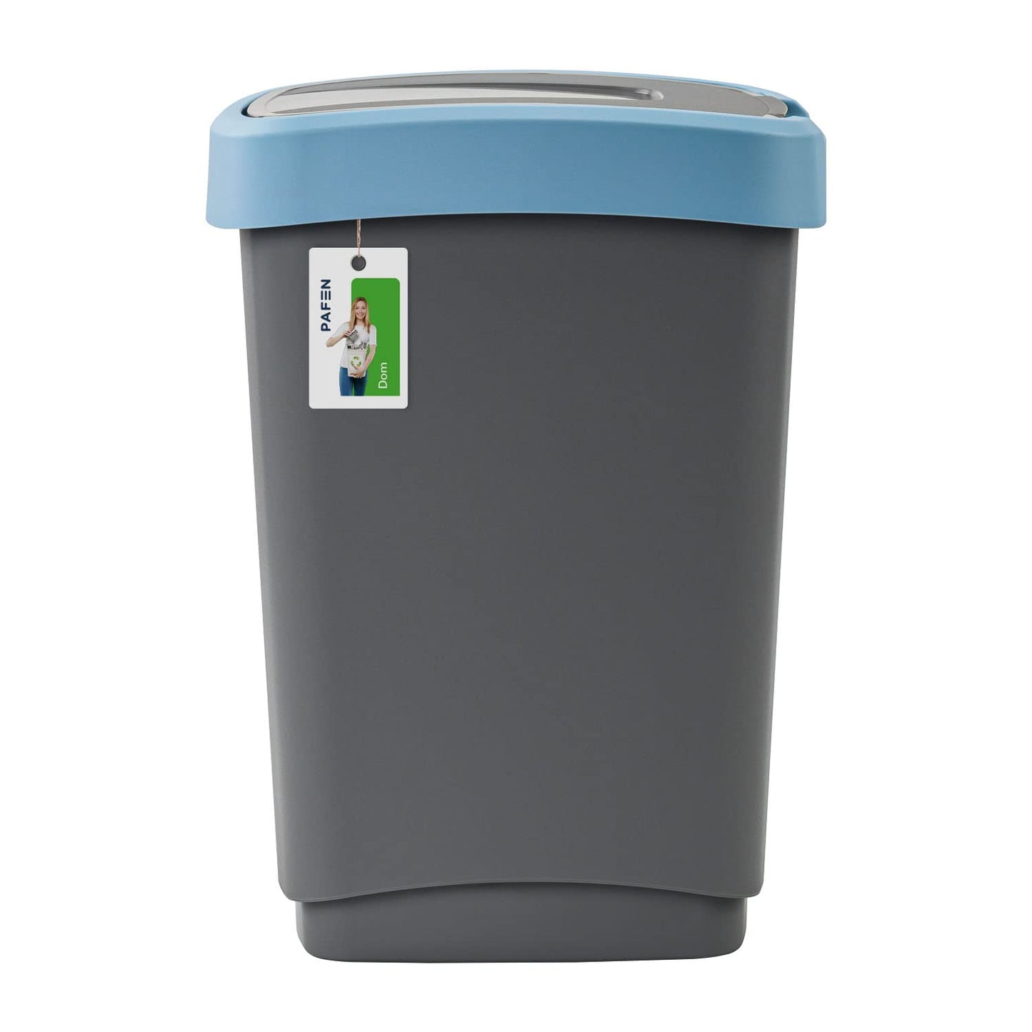 Mülleimer-Set mit Schwingdeckeln (4x 25L), 4X 25L | 330 x 255 x 470mm