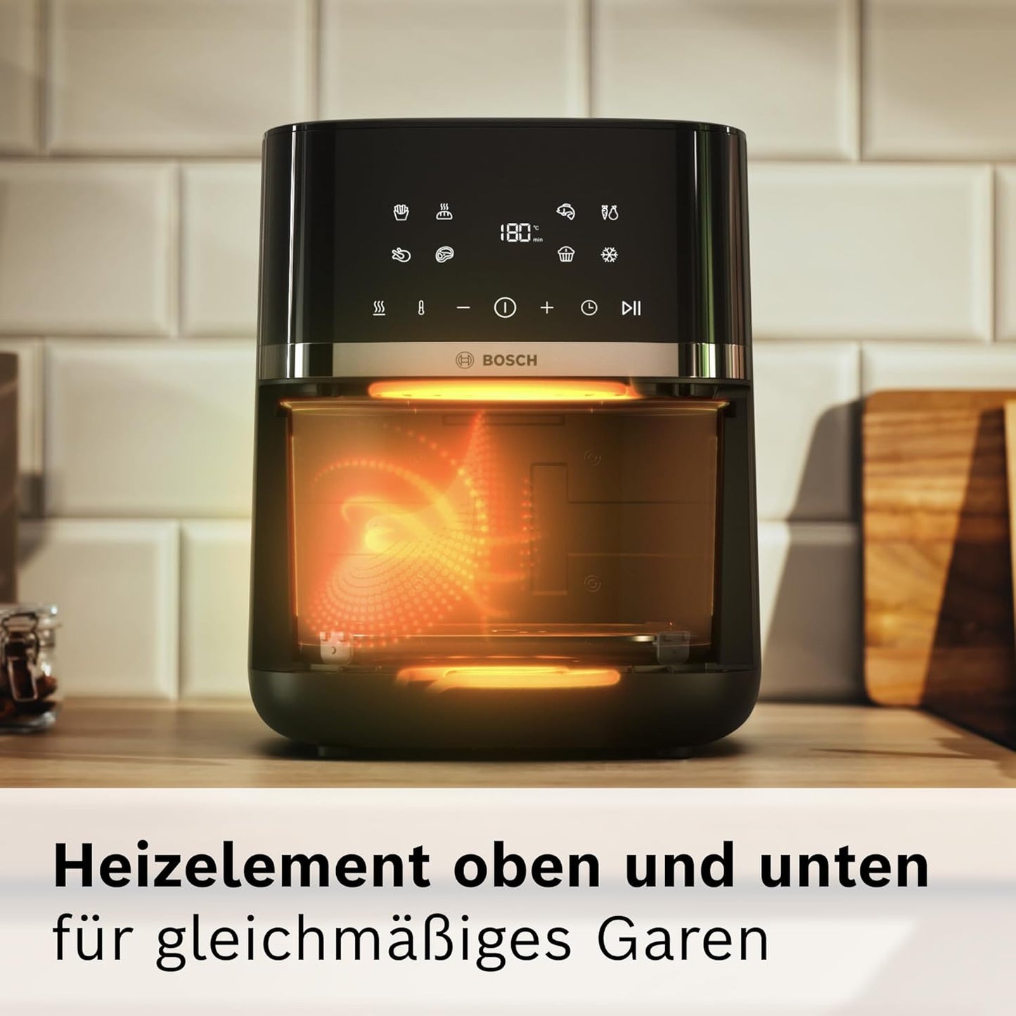 Heissluftfritteuse MAF462B0, Schwarz