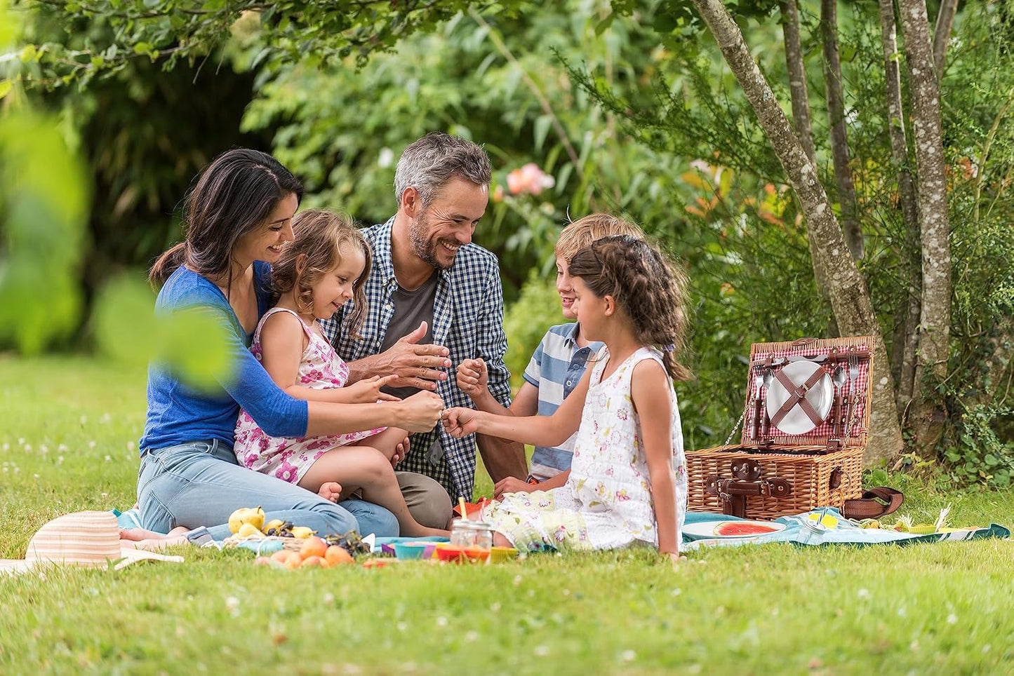Picknickkorb, 1|Picknickkorb für 2 Personen - Rot