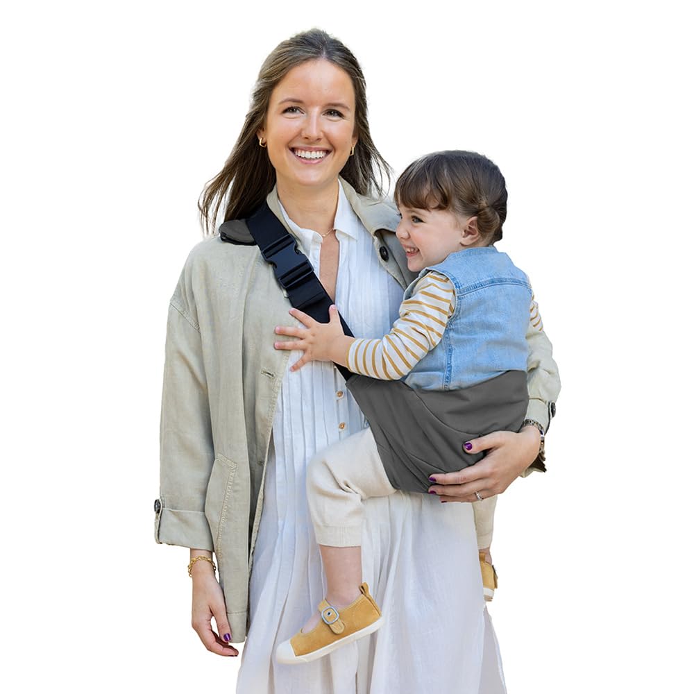 Ergonomisches Babytragetuch, verstellbar und rutschfest, Grau