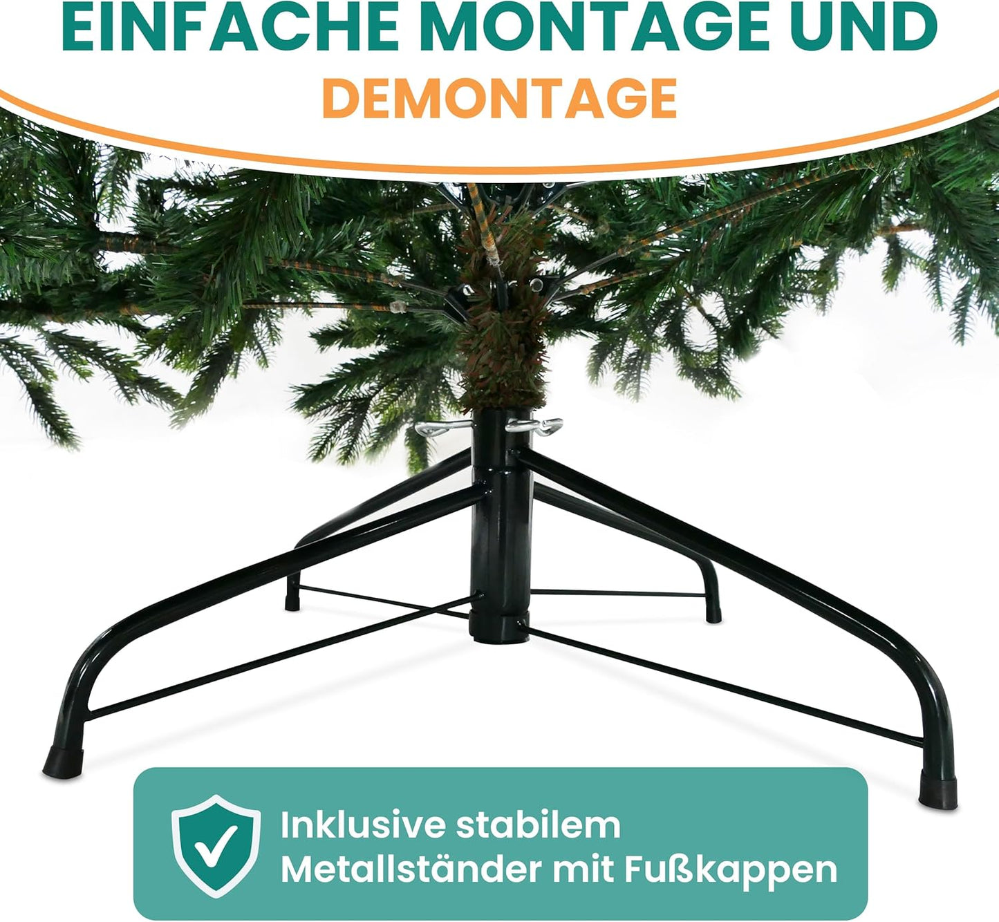 Künstlicher Weihnachtsbaum BonTree Fichte 210 cm, Baum 210 cm
