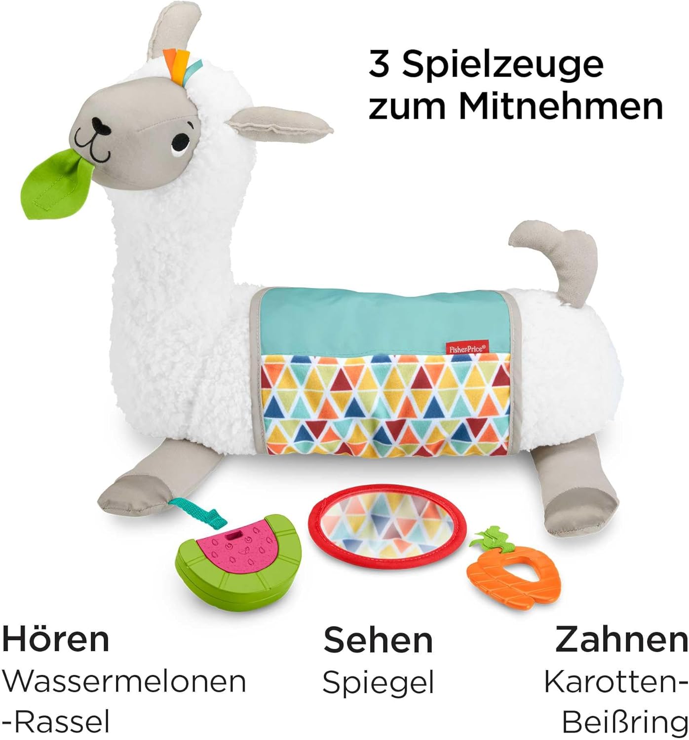 4-in-1 Lama Spielkissen für Babys, Lama