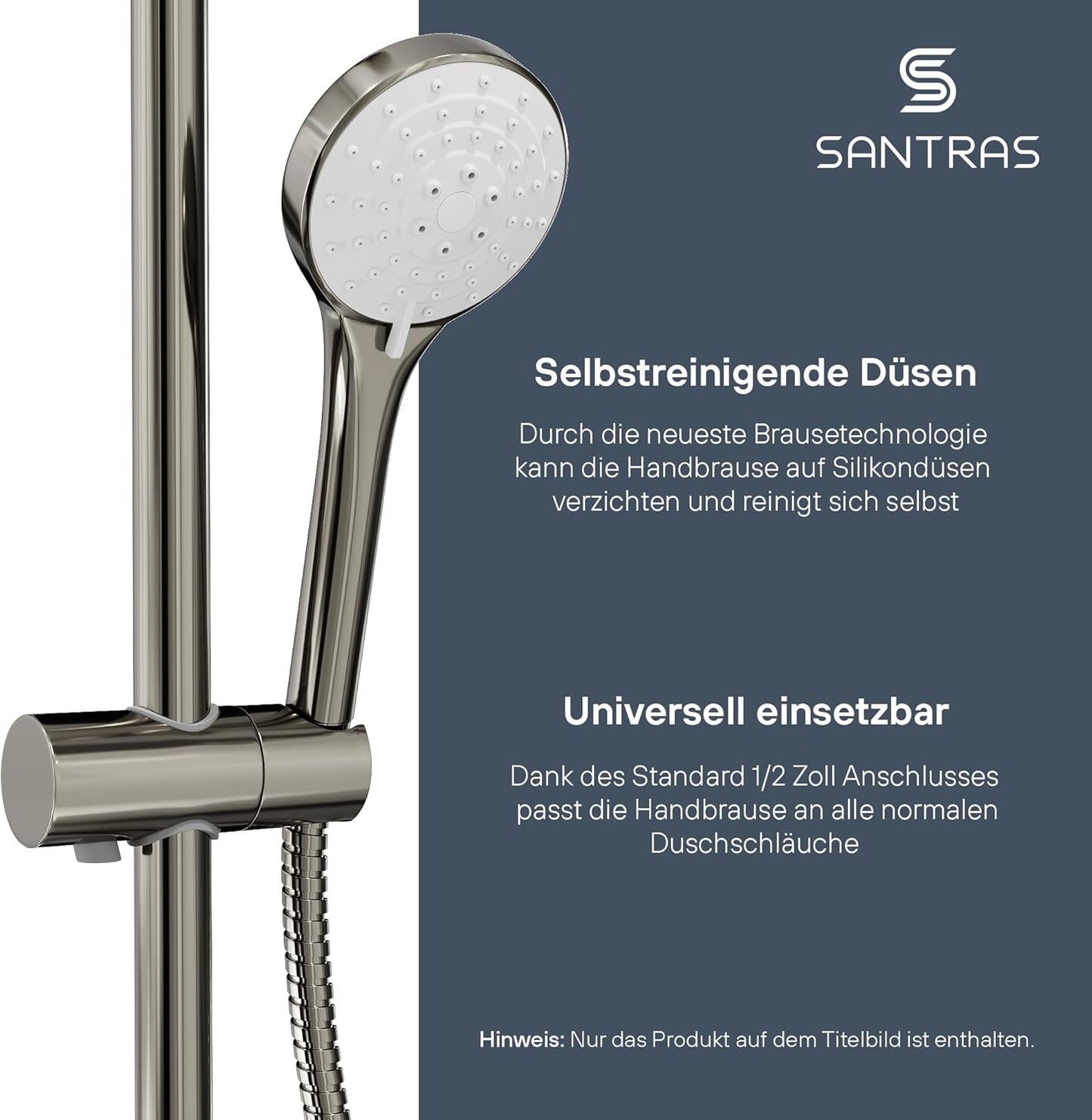 Handbrause mit 3-fach verstellbarem Duschkopf, Aranja