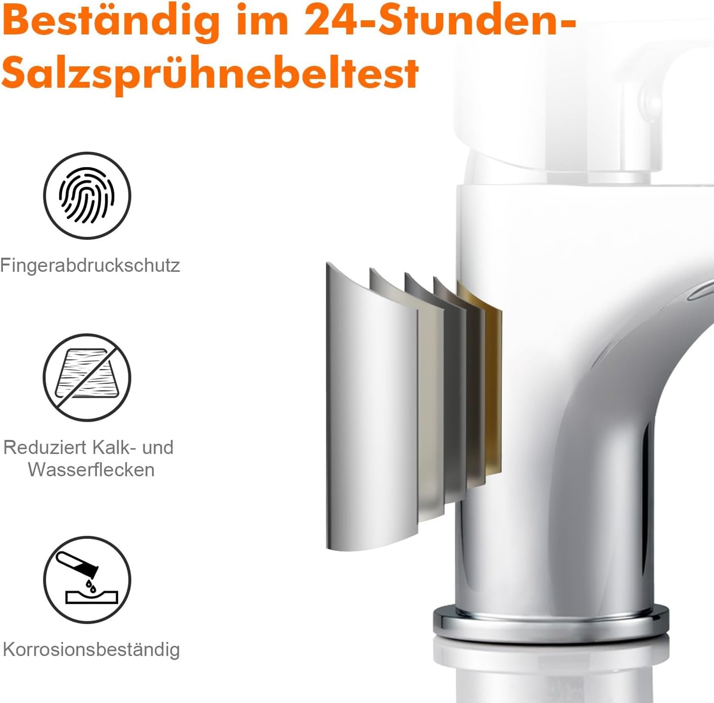 Einhebelmischer Waschtischarmatur, Wasserhahn Bad Wasserhahn