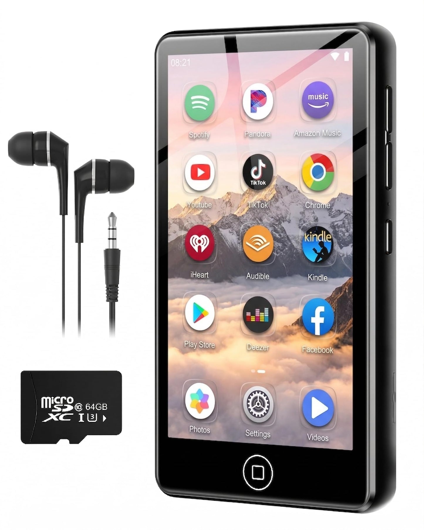 MP3 Player mit Bluetooth, Schwarz 80GB