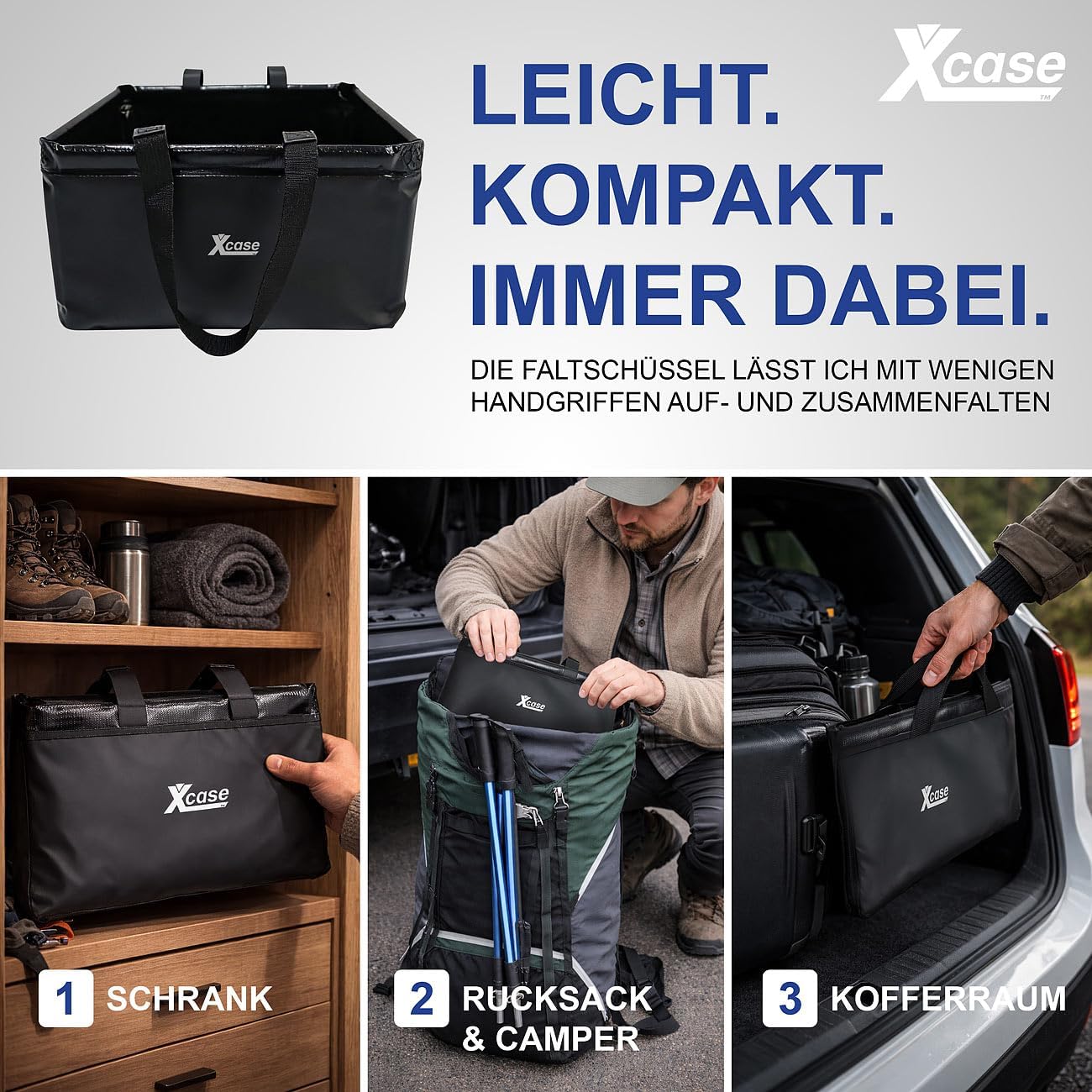 2er-Set Faltschüssel für Outdoor