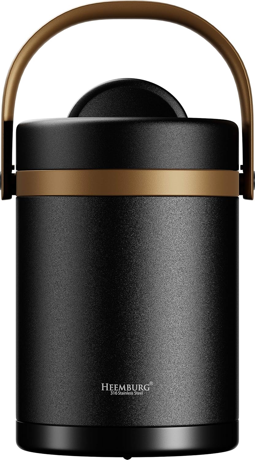 Isolierter Thermobehälter für Speisen 2L Edelstahl, 2000ml