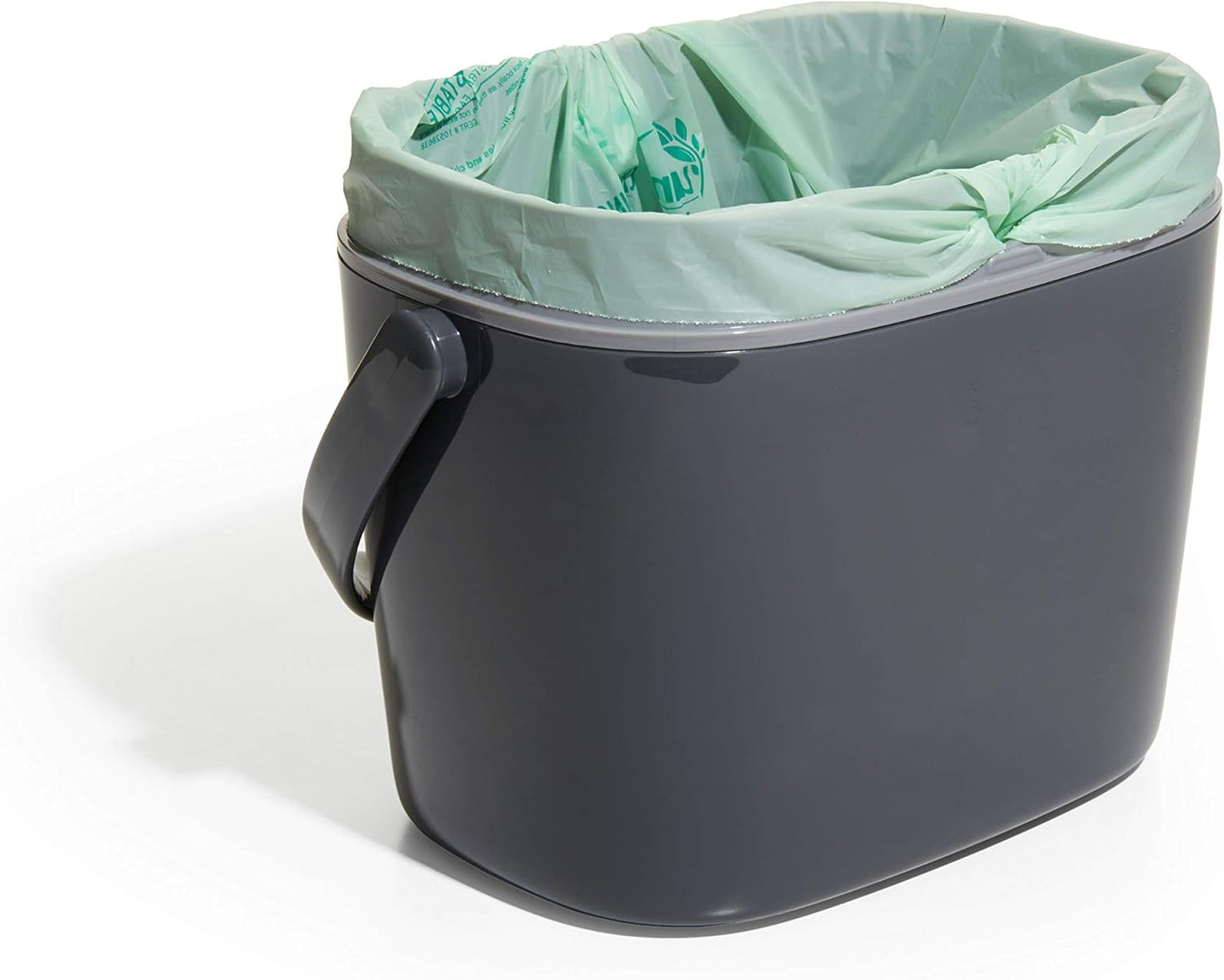 Geruchsdichter Komposteimer, 6.6L Grau
