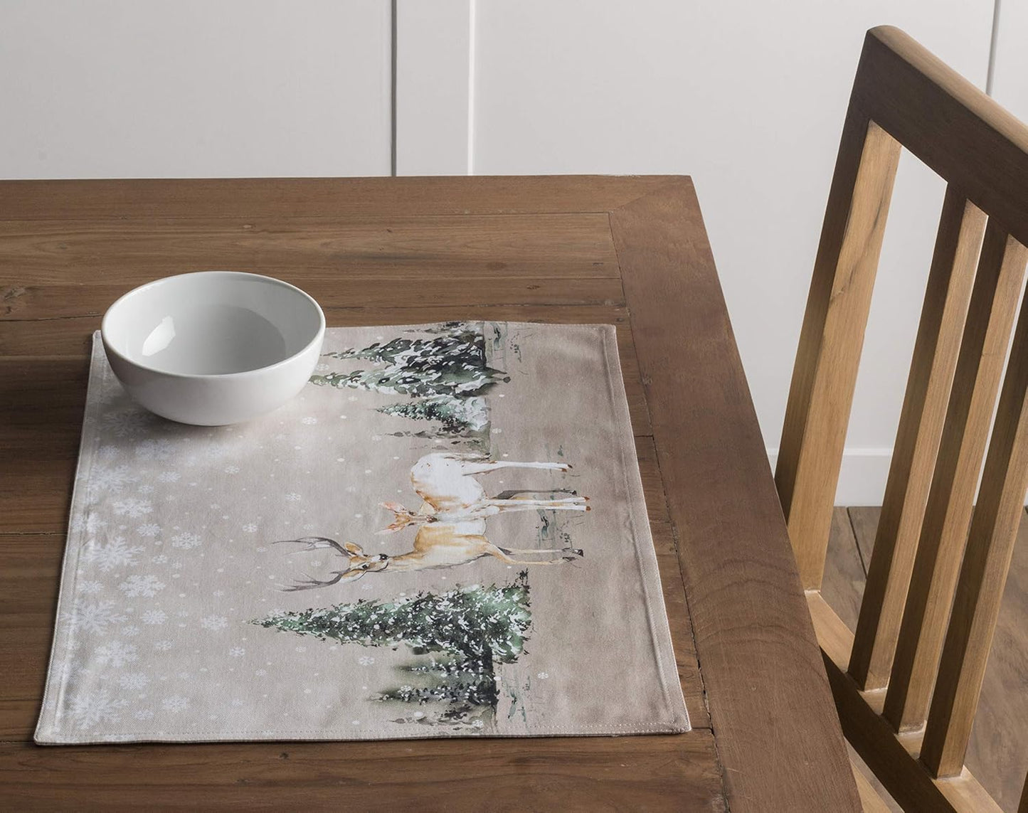 Tischset 4er-Set mit Reh-Design, 01 - Deer in The Woods