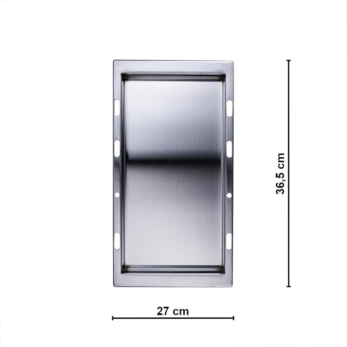 Grillpfanne Edelstahl Plancha für Monarch & Royal, 27x36,5x4cm