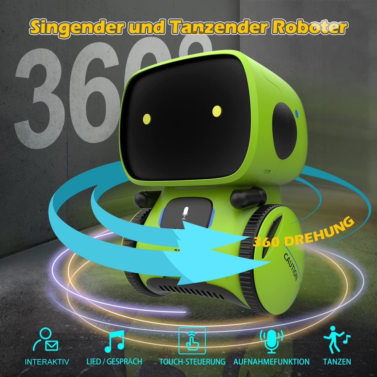 Interaktiver Roboter, grün