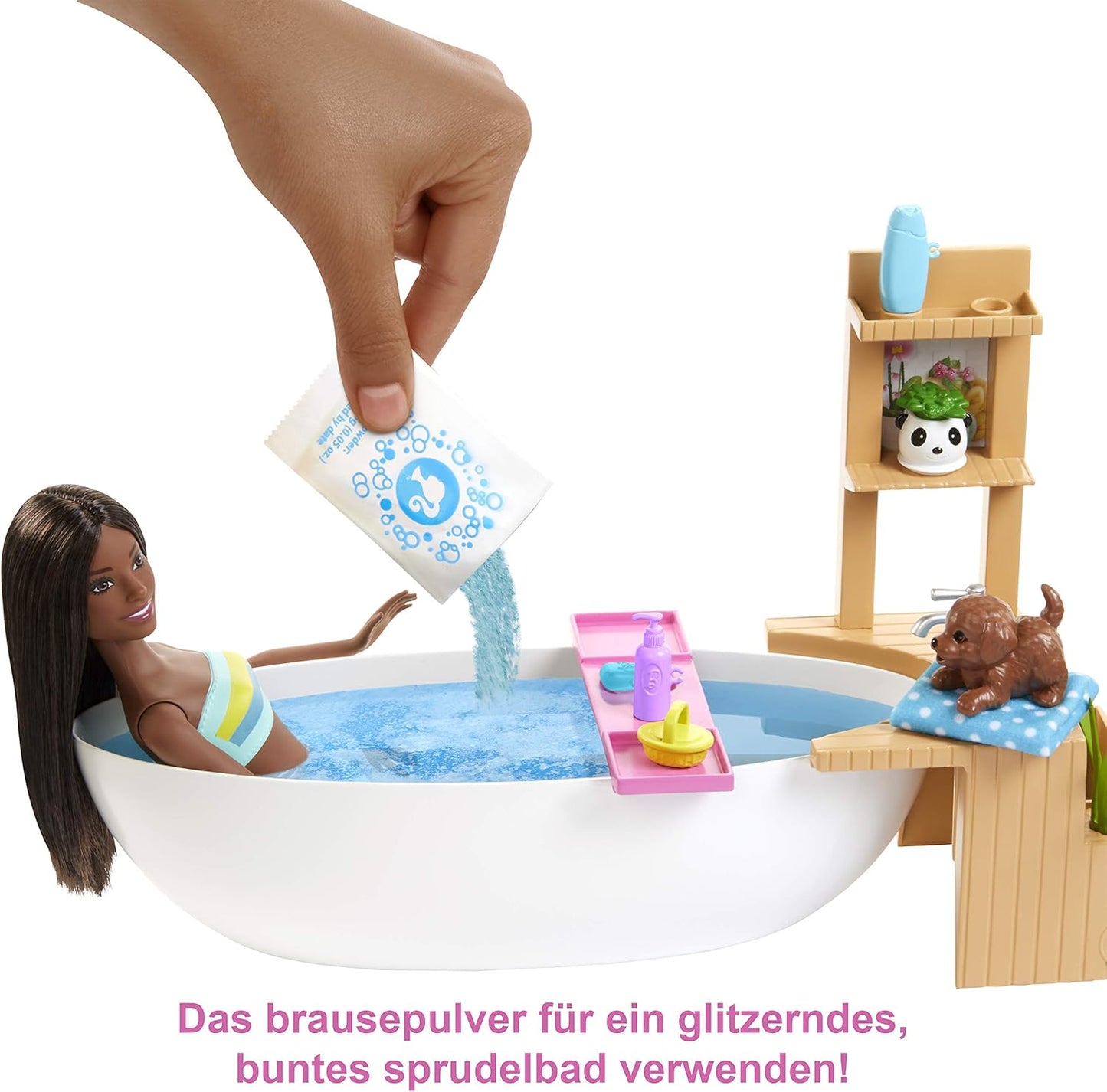 Puppenset Wellnesstag mit Zubehör, Modell GJN33, Multi