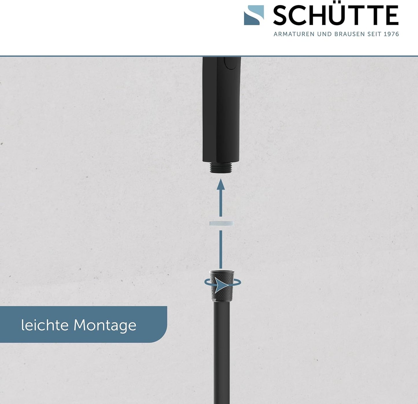 Handbrause SAMOA RAIN, Schwarz