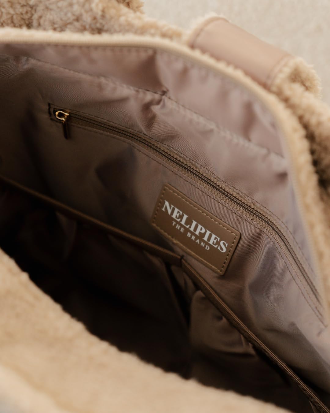 Wickeltasche Teddy Mom Bag mit Wickelunterlage, Braun