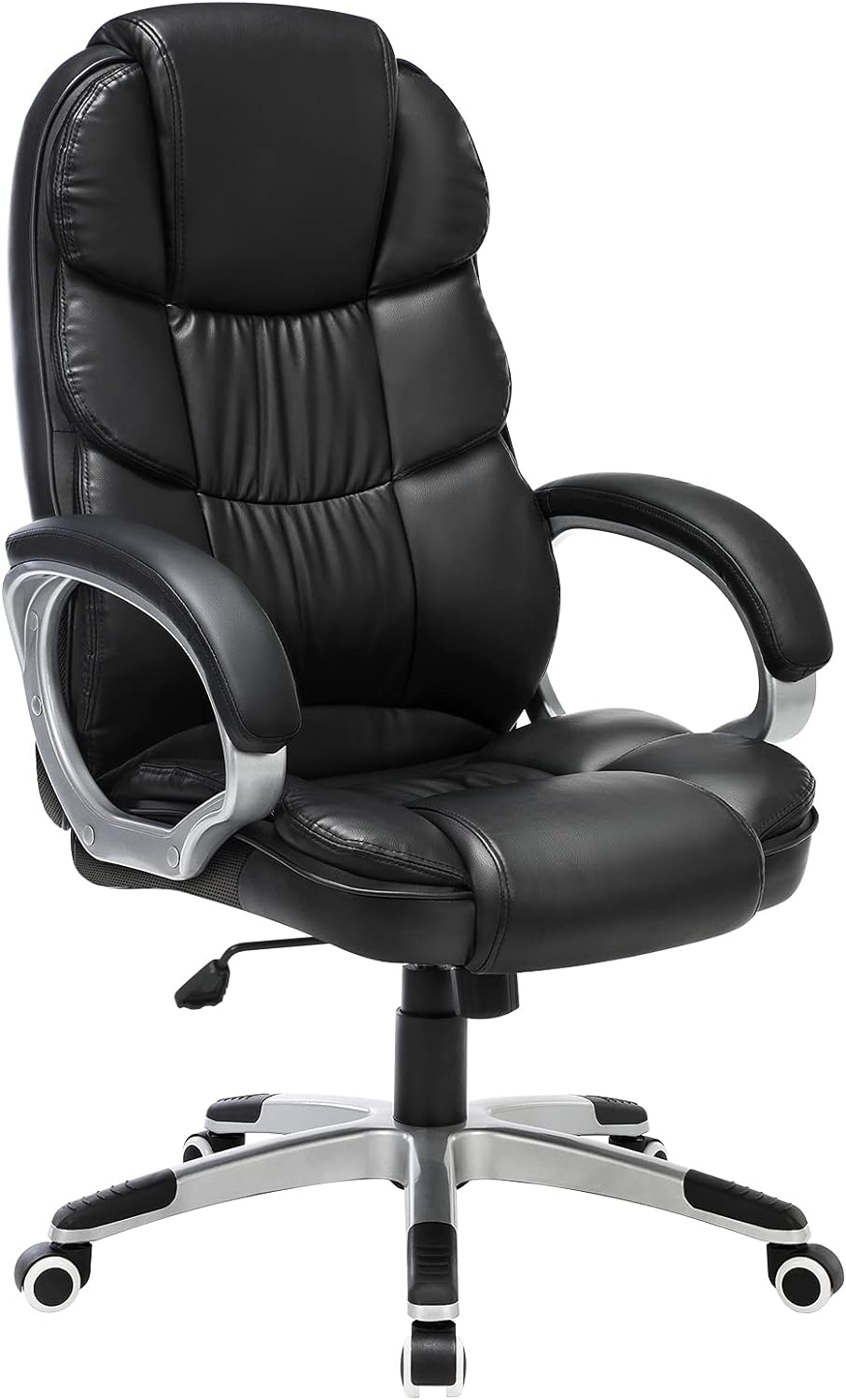 Schreibtischstuhl, Schwarz, 53 x 51 x (112-122) cm