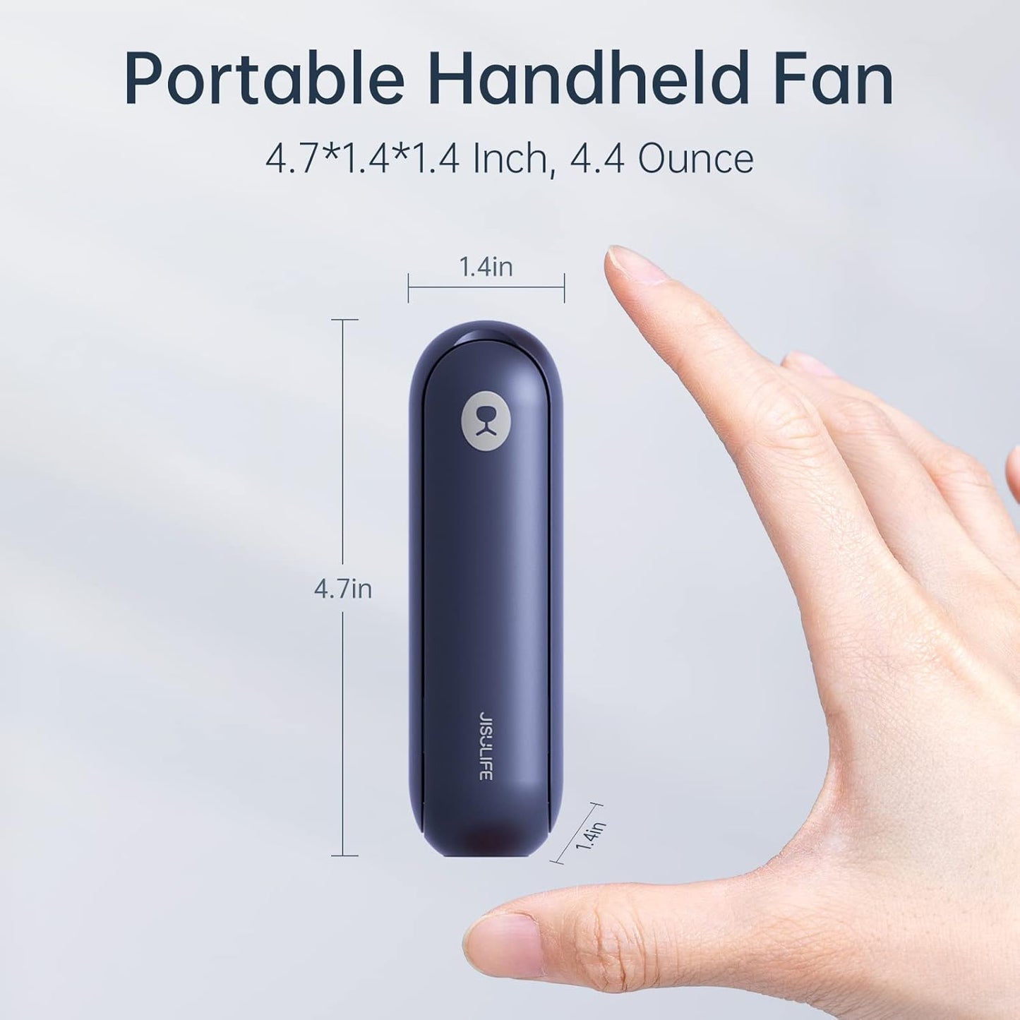 Mini-USB-Handventilator mit Licht, Blau