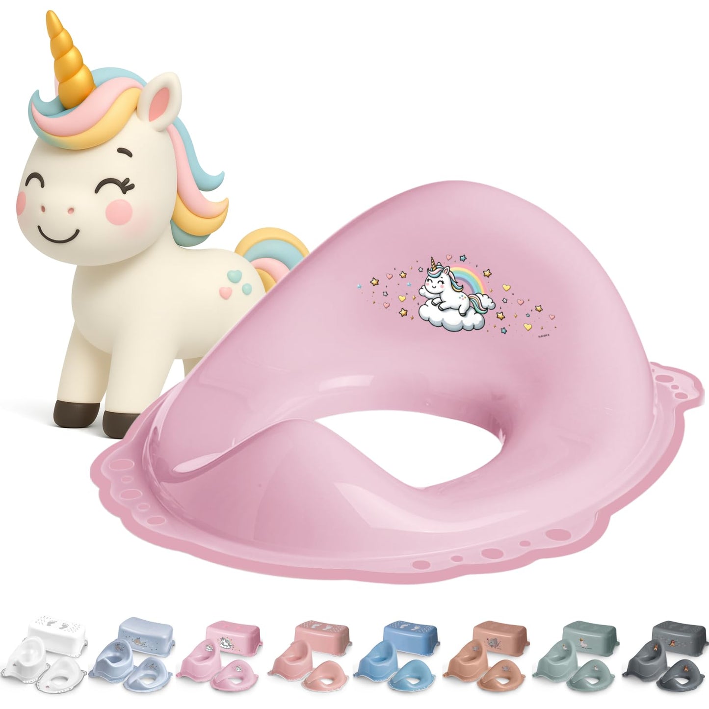 Toilettensitzaufsatz für Kinder, Einhorn Toilettenaufsatz