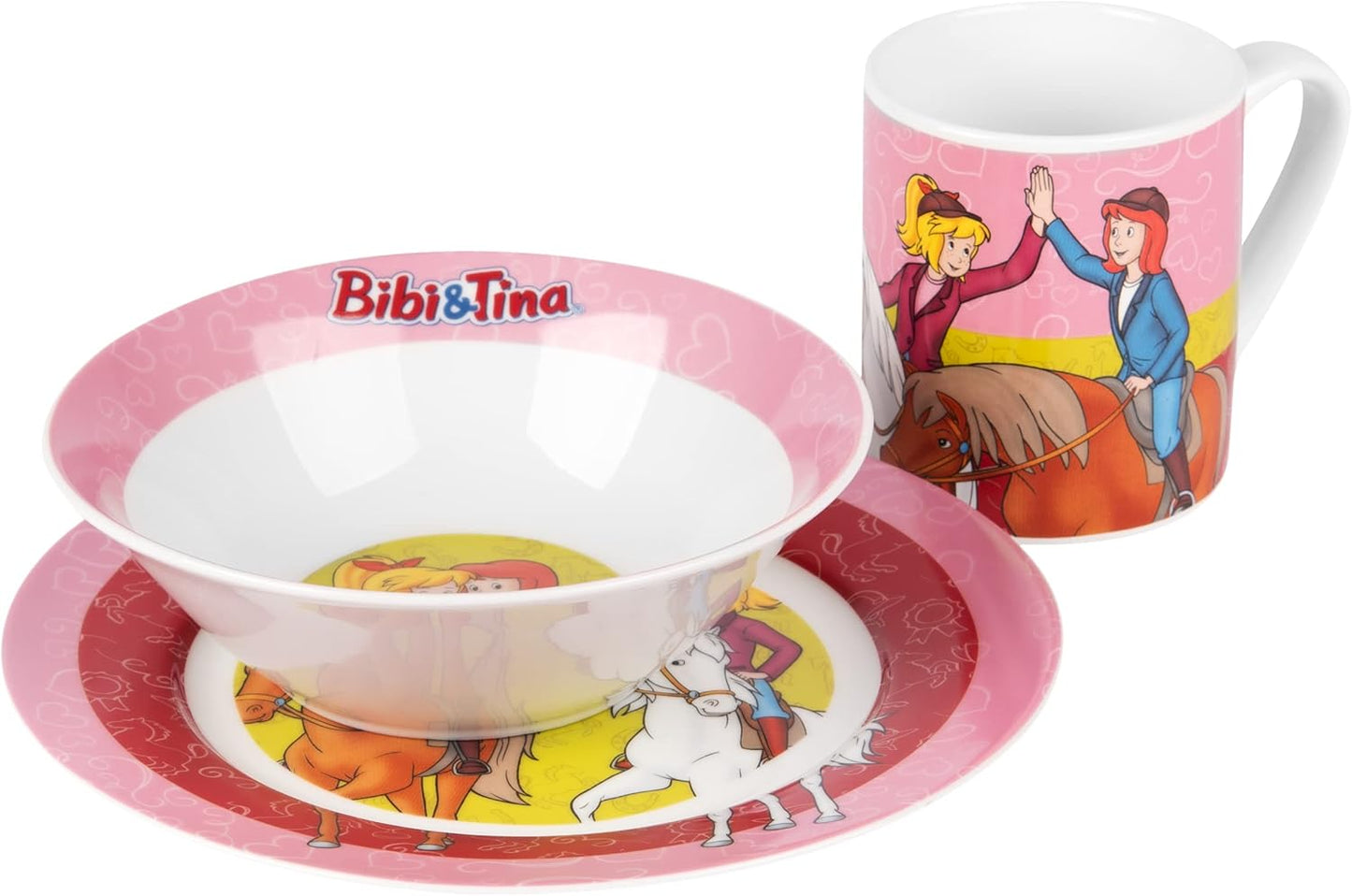 3-teiliges Bibi & Tina Frühstücksset