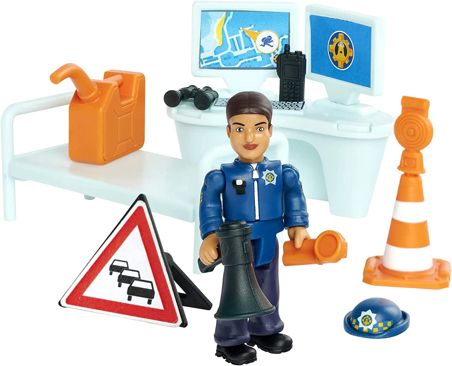 Feuerwehrmann Sam Polizeistation mit Figur, Spielgebäude, Single