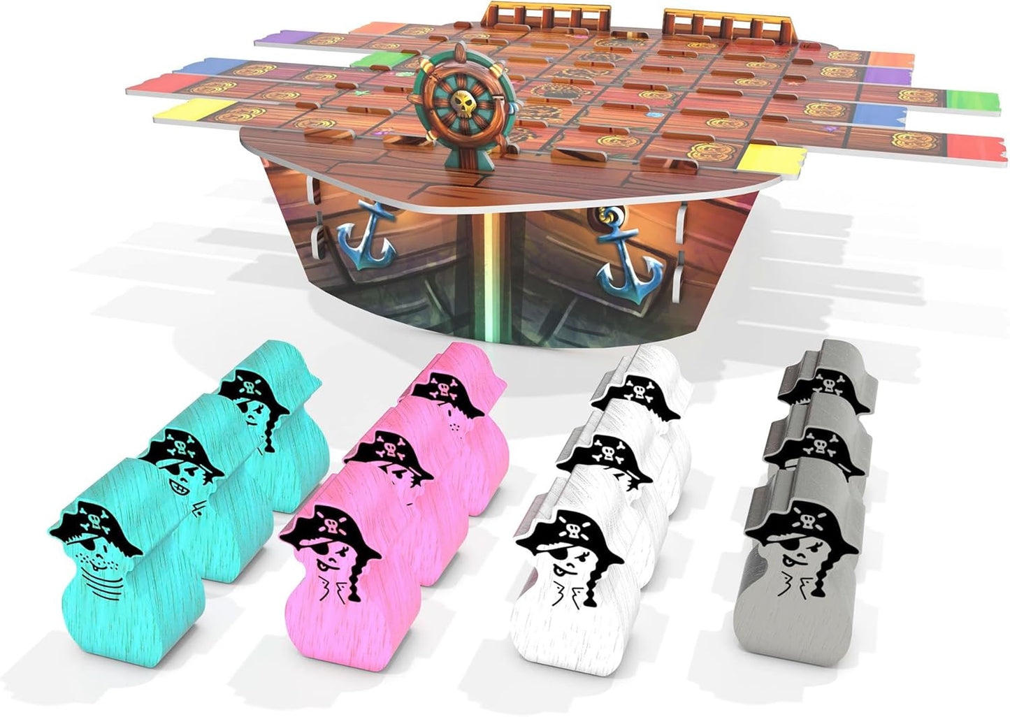 Piratenspiel "Gezanke auf der Planke" (2-4 Spieler)