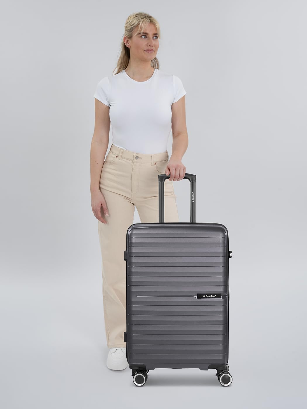 Fiesta 4 Rollen Trolley M 65 cm, Anthracite-black|Koffer M (66cm)