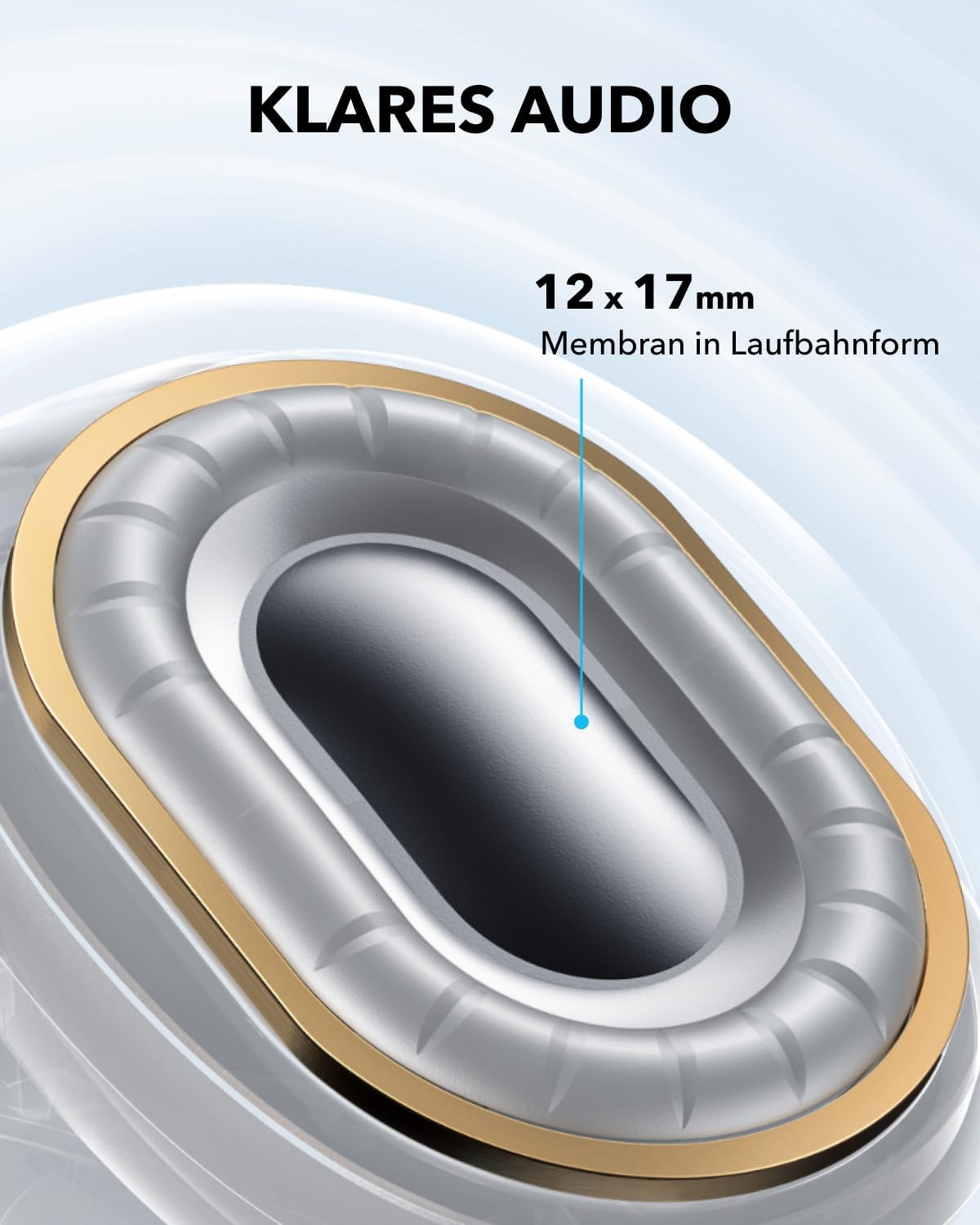 C40i Open-Ear Earbuds mit Clip-On Design, Graphitgrau
