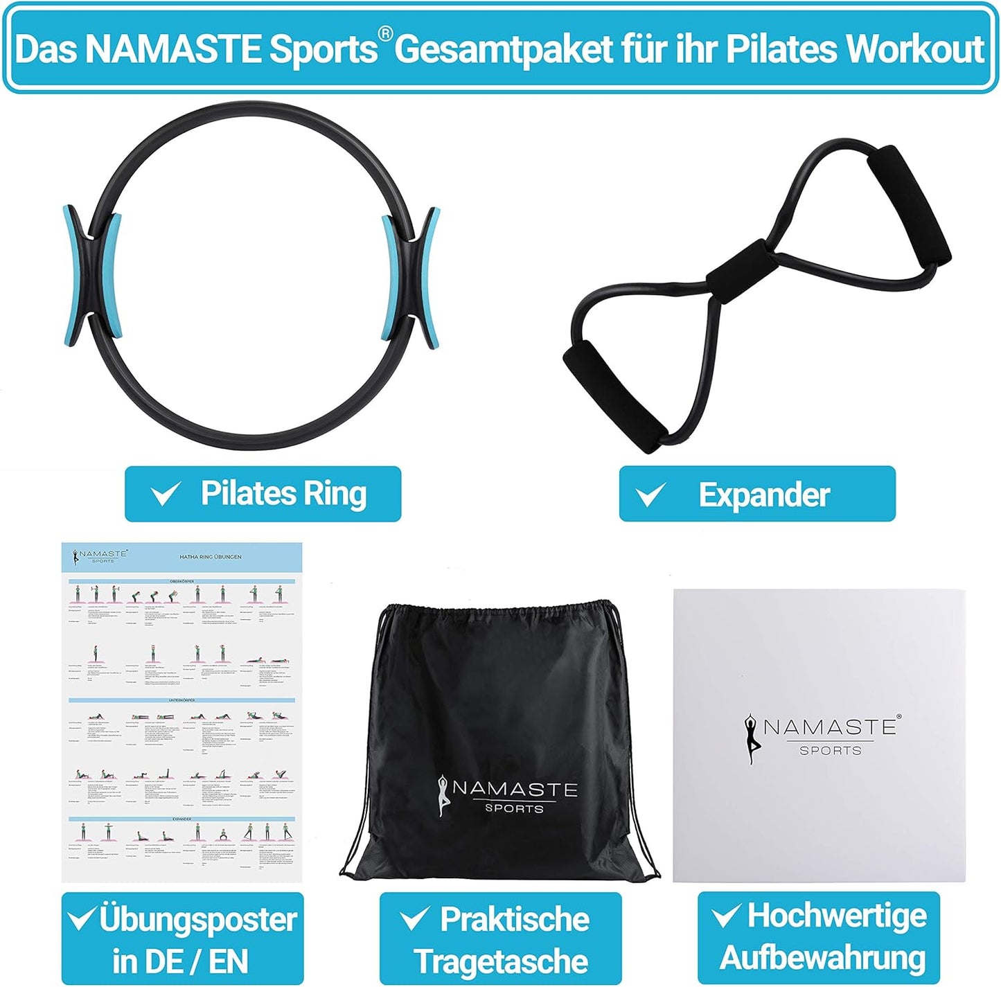Pilates Ring für Bauch-Beine-Po-Übungen