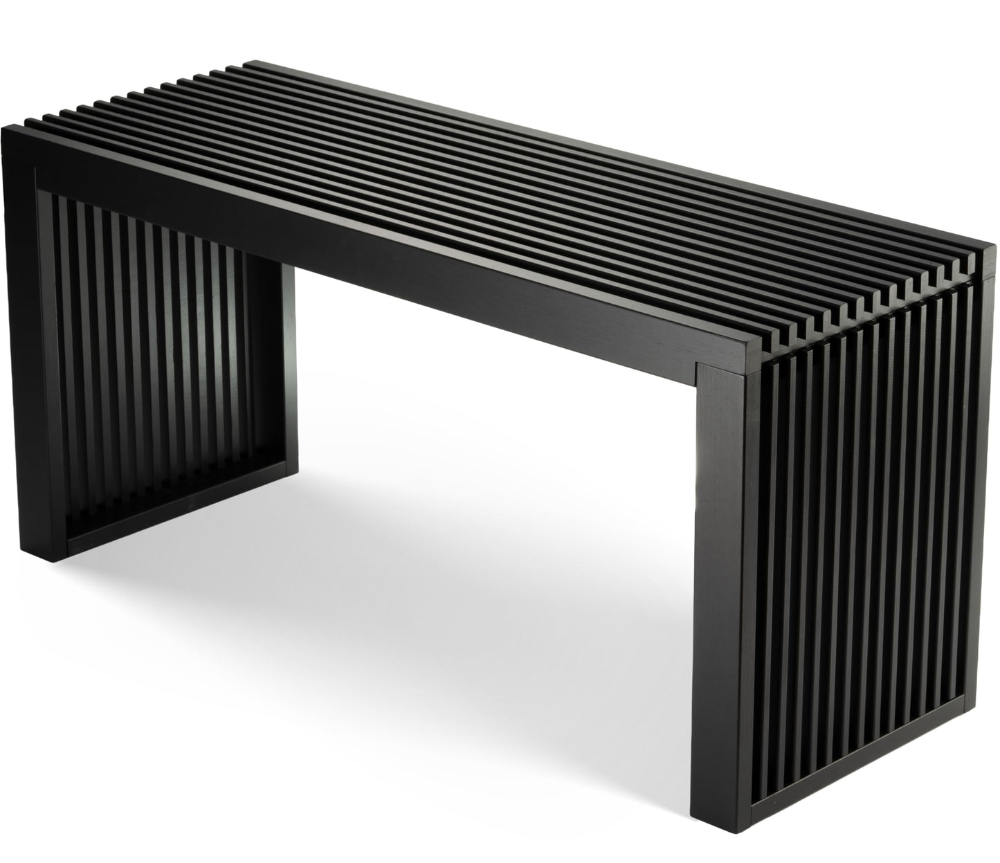 Sitzbank für Flur & Esszimmer, Schwarz Lang ohne Schuhablage