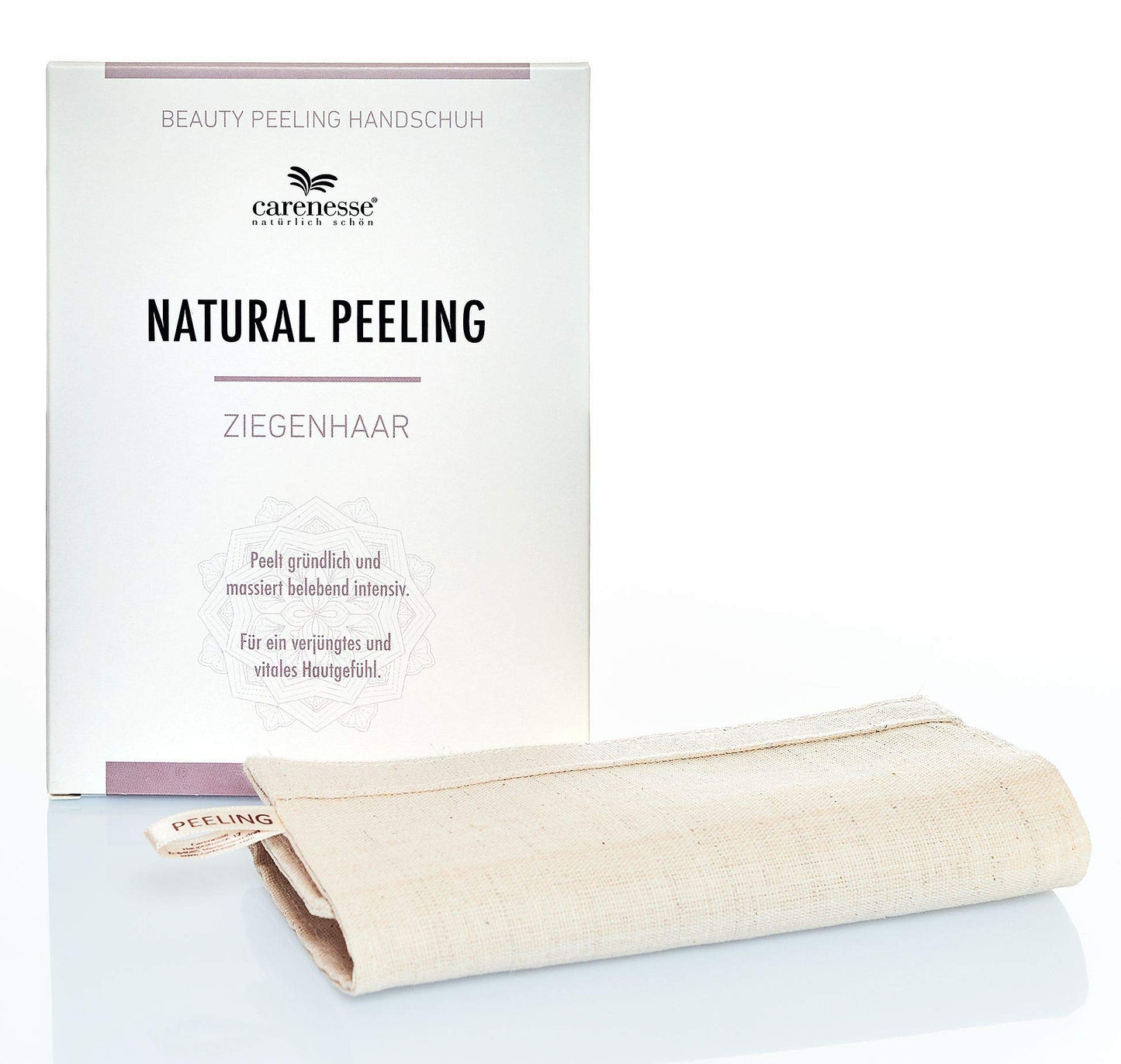 Peelinghandschuh aus Ziegenhaar für Körperpeeling