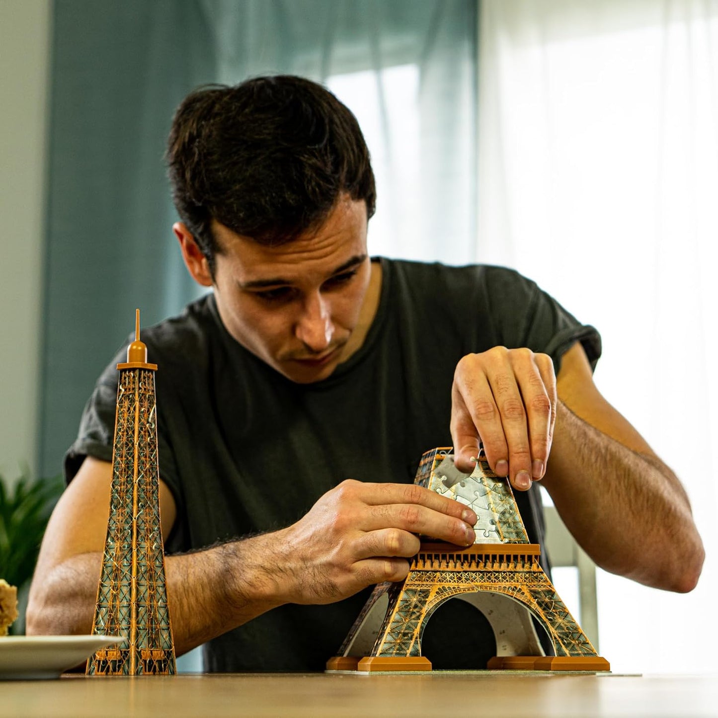 3D Puzzle Eiffelturm Night Edition mit LED, Alte Version Keine Batterien enthalten