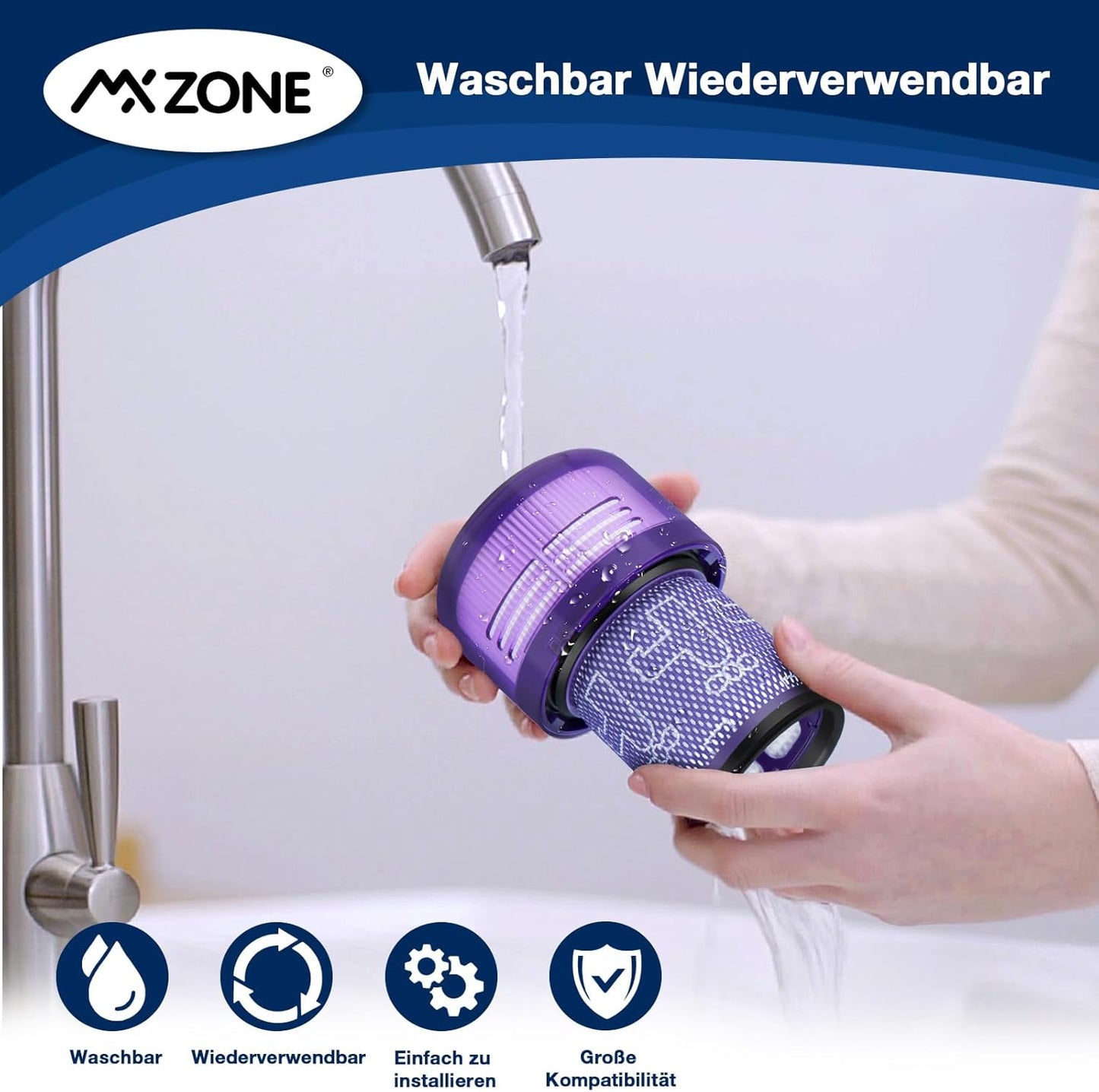 HEPA Filter Ersatz für V12 Detect Slim Staubsauger, V12