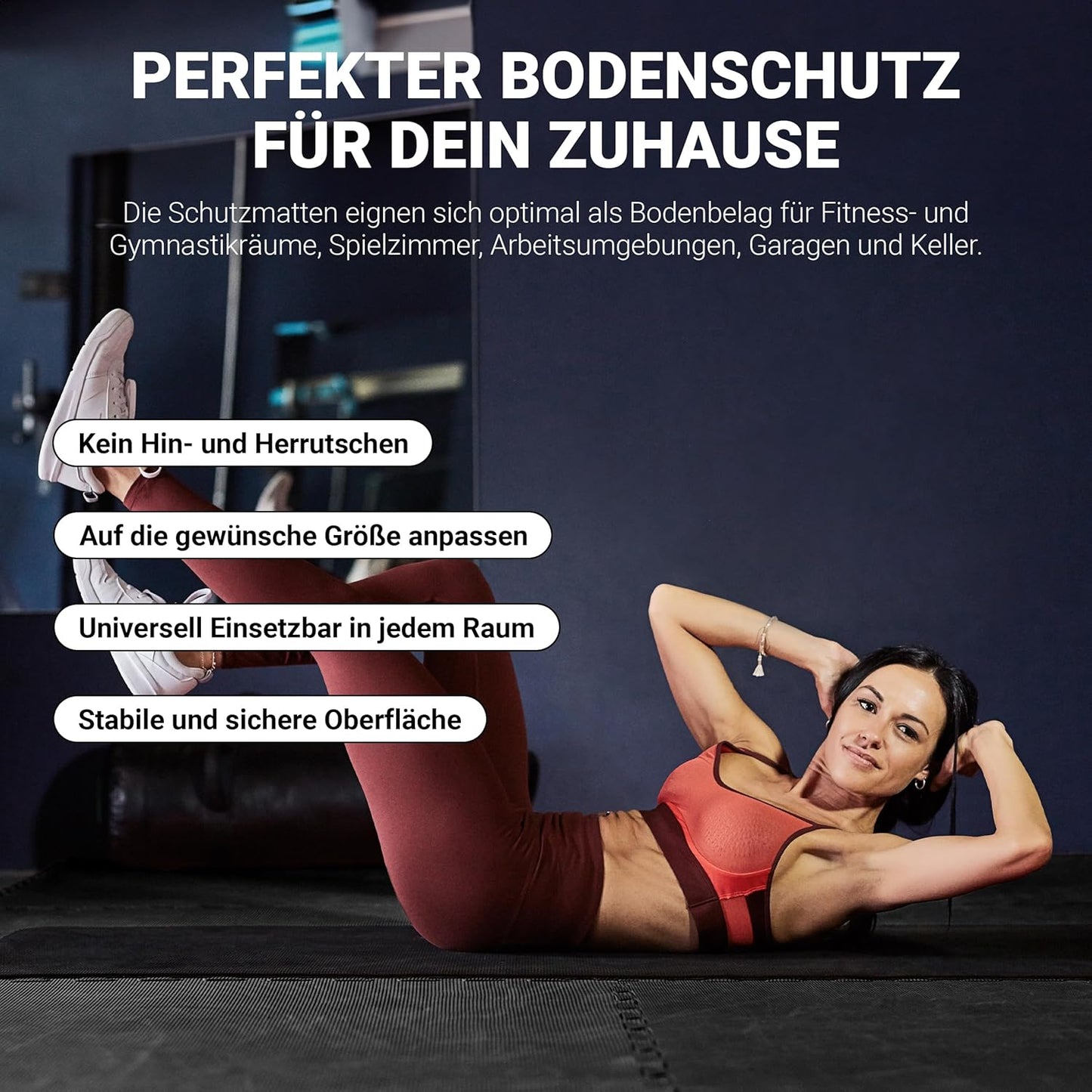 Puzzle Schutzmatten Set, Schwarz
