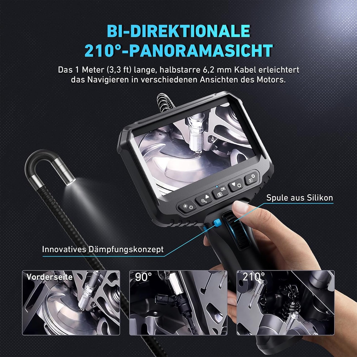 Endoskopkamera mit Licht, R406S